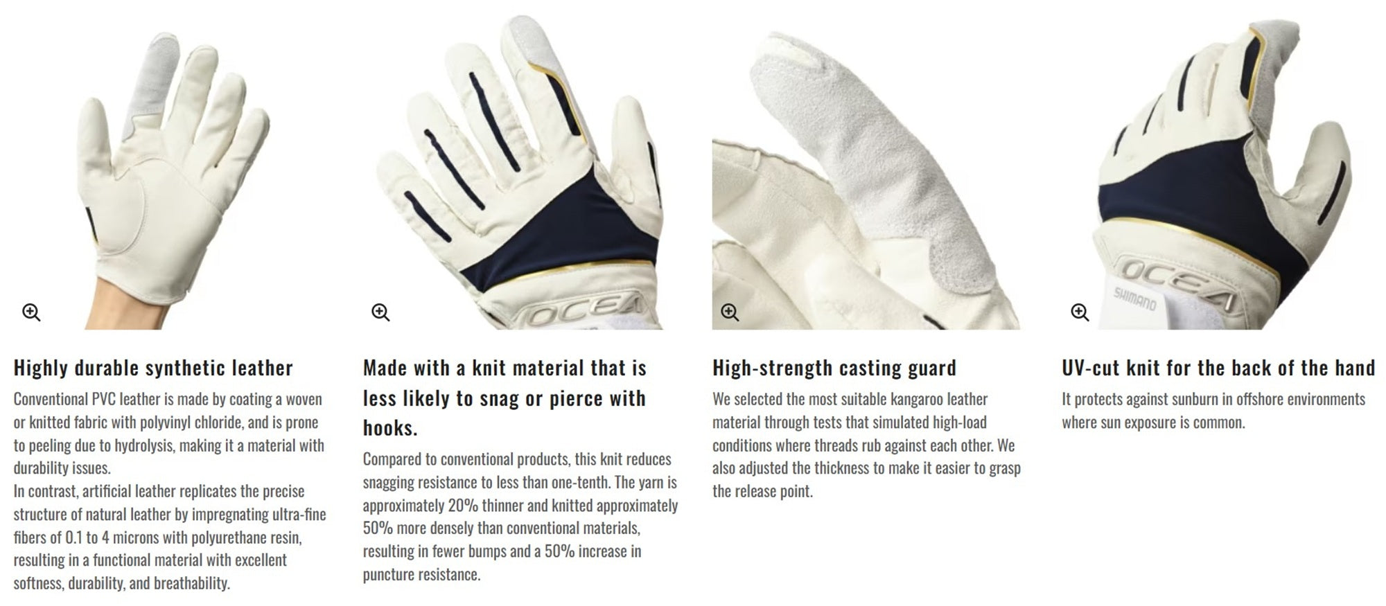 Shimano GL-062Y Gloves Ocea Casting Pro Black Size M (7495)