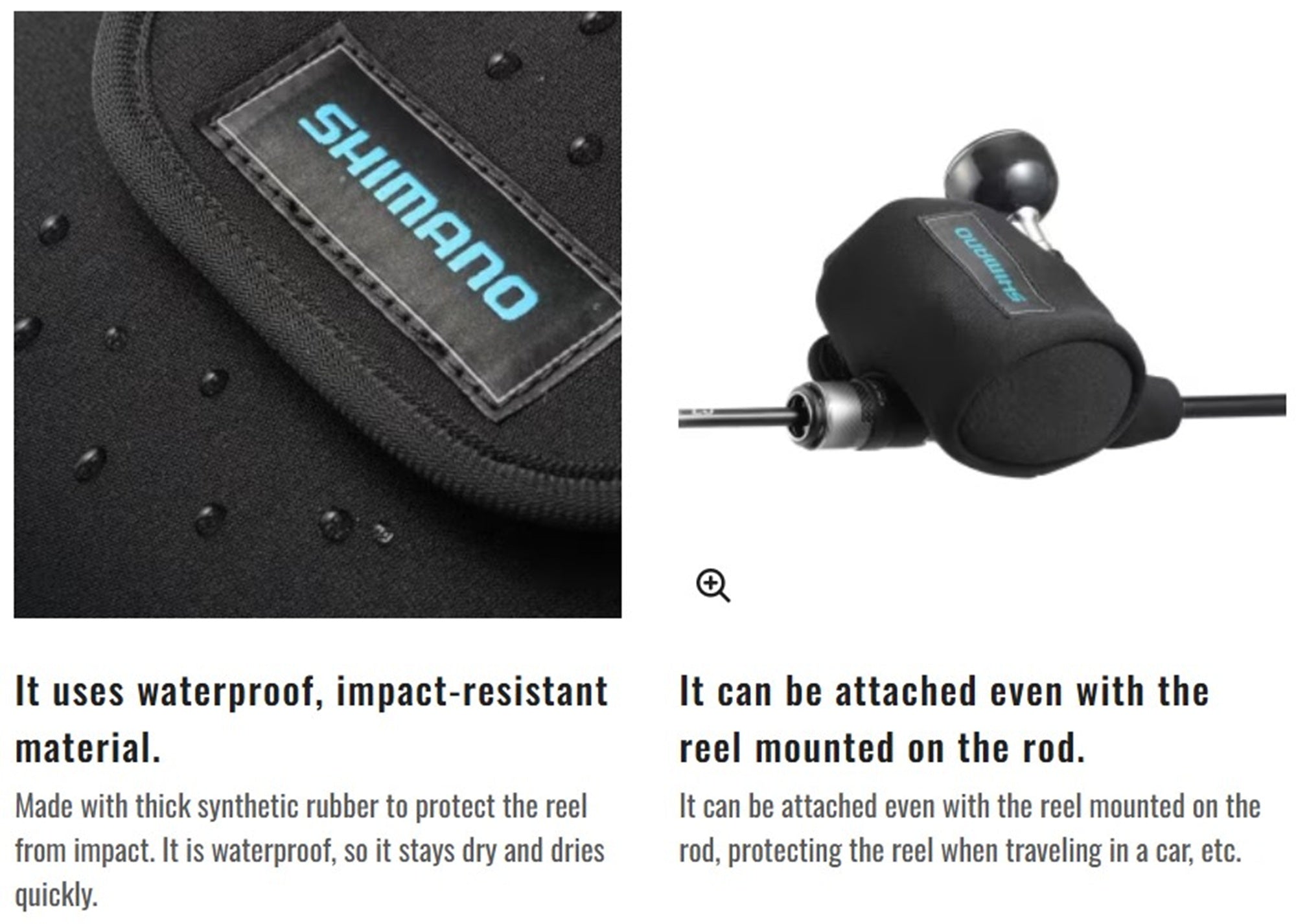 Shimano BP-072Y Size M Baitcast Reel Cover Reel Size 300-400 BK (1690)