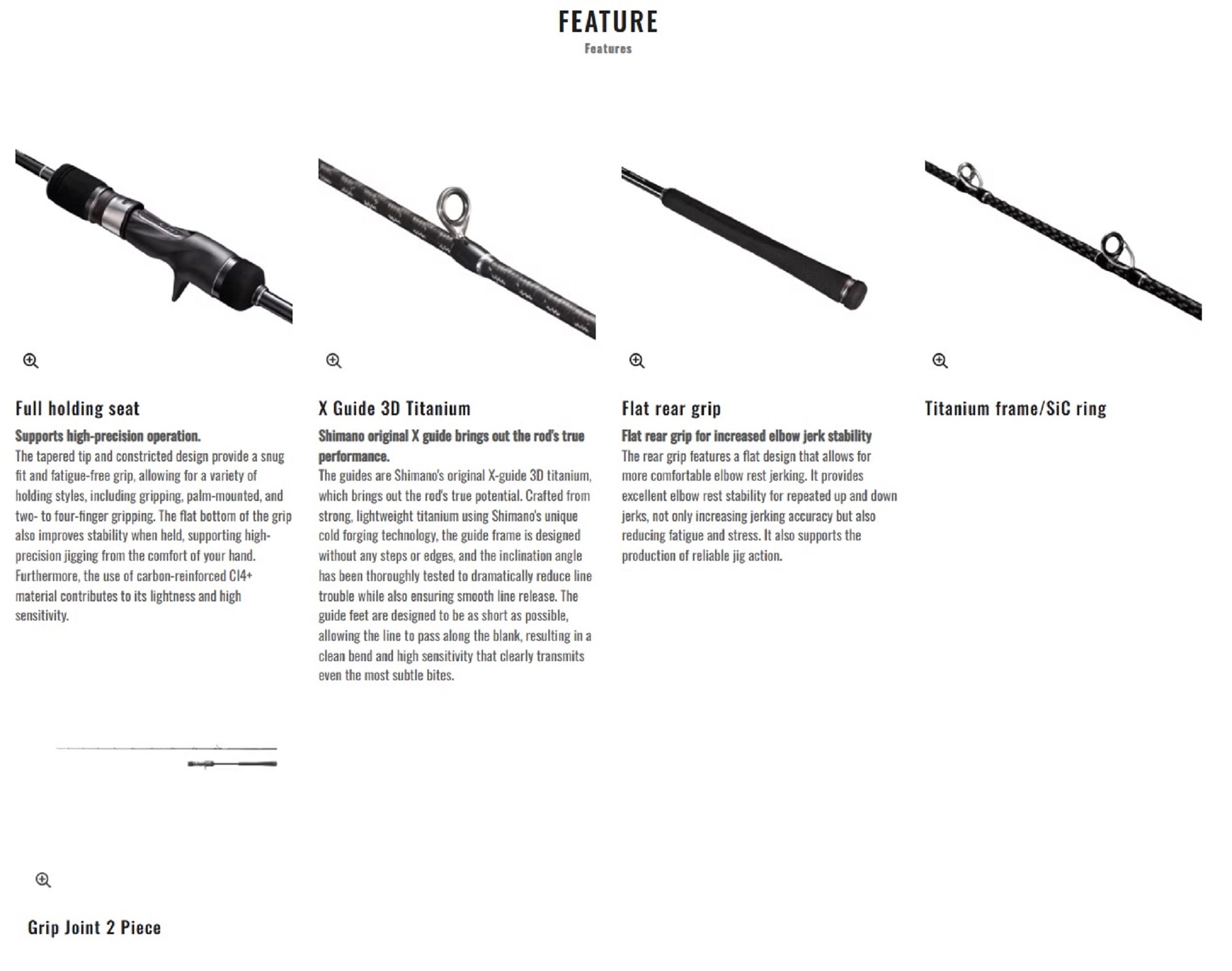 Shimano Rod Baitcast Ocea Jigger Full Bend B60-4 (4532)