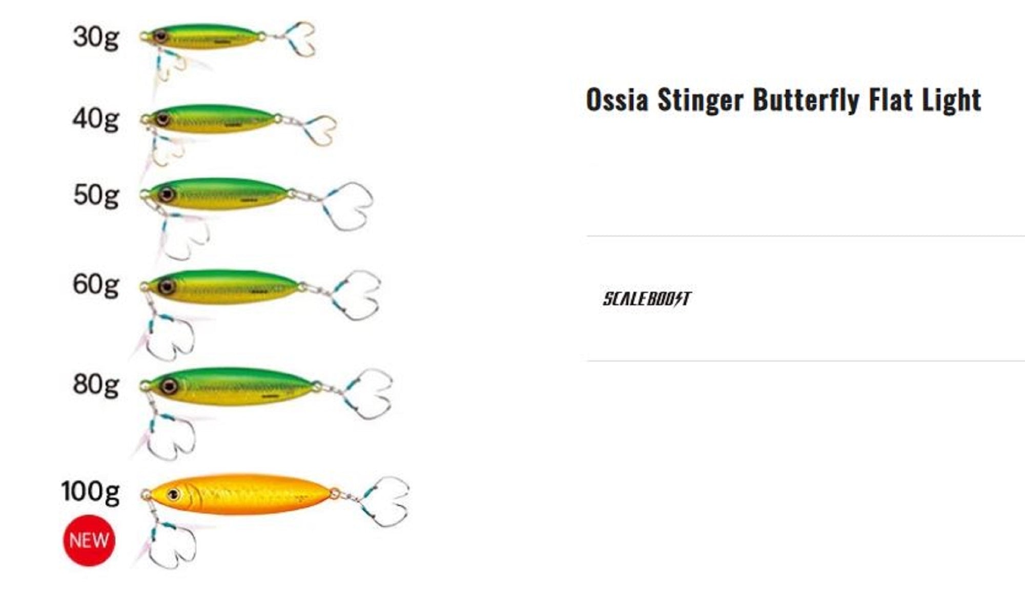 Shimano JU-S30S Ocea Flat Light Jig 30 grams 65 mm Sinking Lure 07 818720