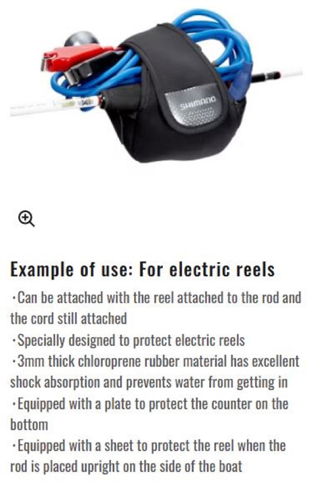 Shimano PC-032L Size M Electric Reel Cover Reel Black (9269)