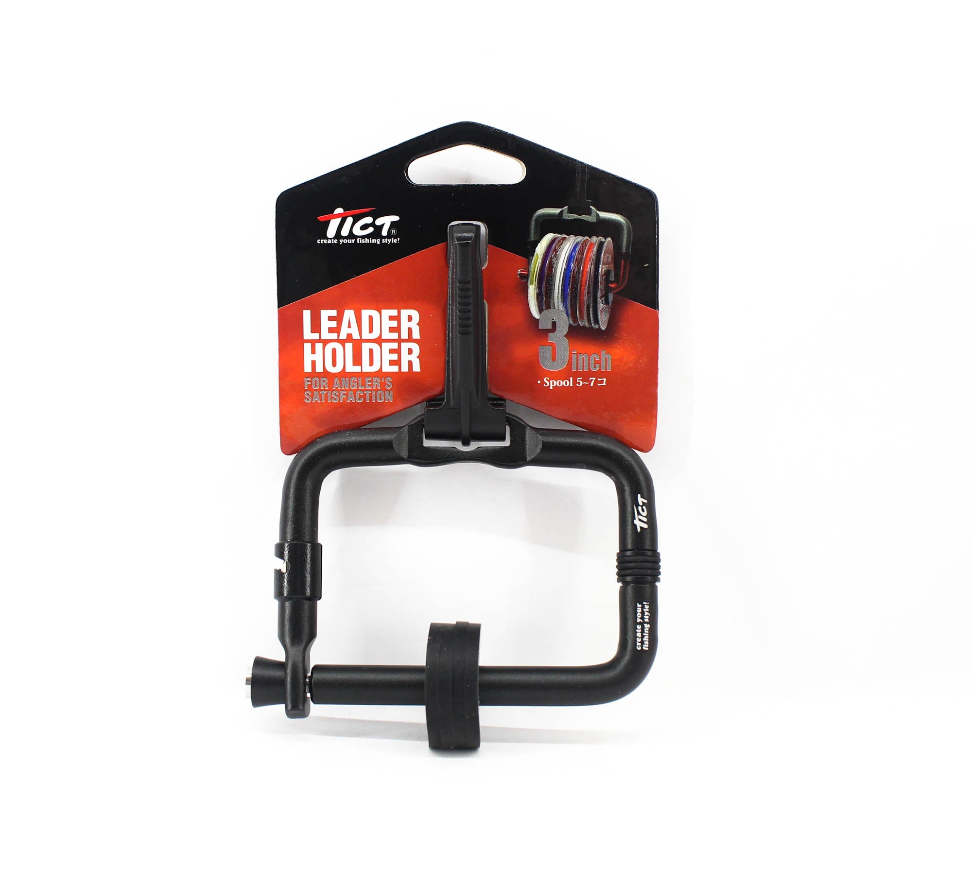 Tict Leader Holder 3 Inch Diameter 2-4 Spool Black (9280)