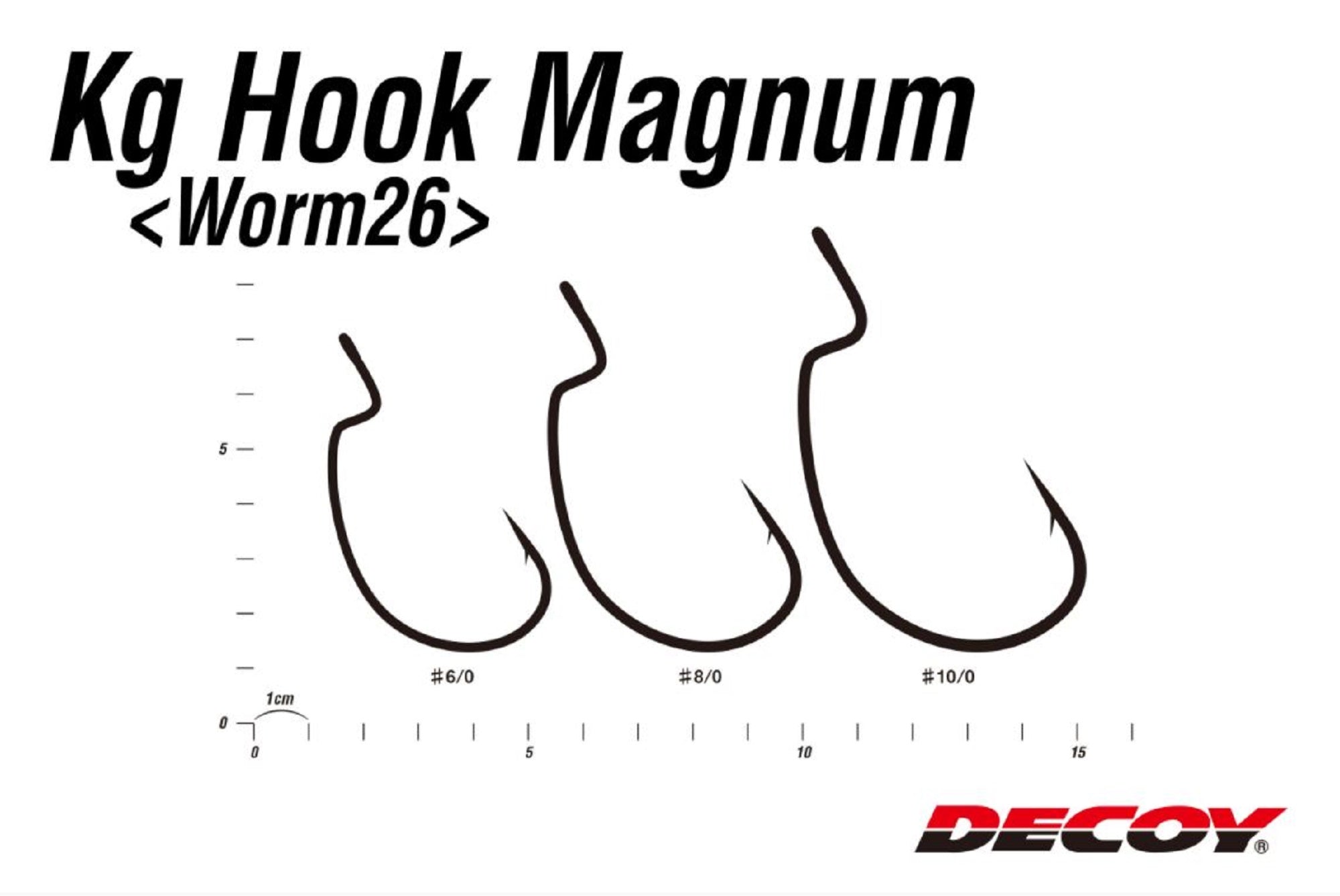 Decoy Worm 26KG Hook Worm Magnum Size 10/0 (0982)