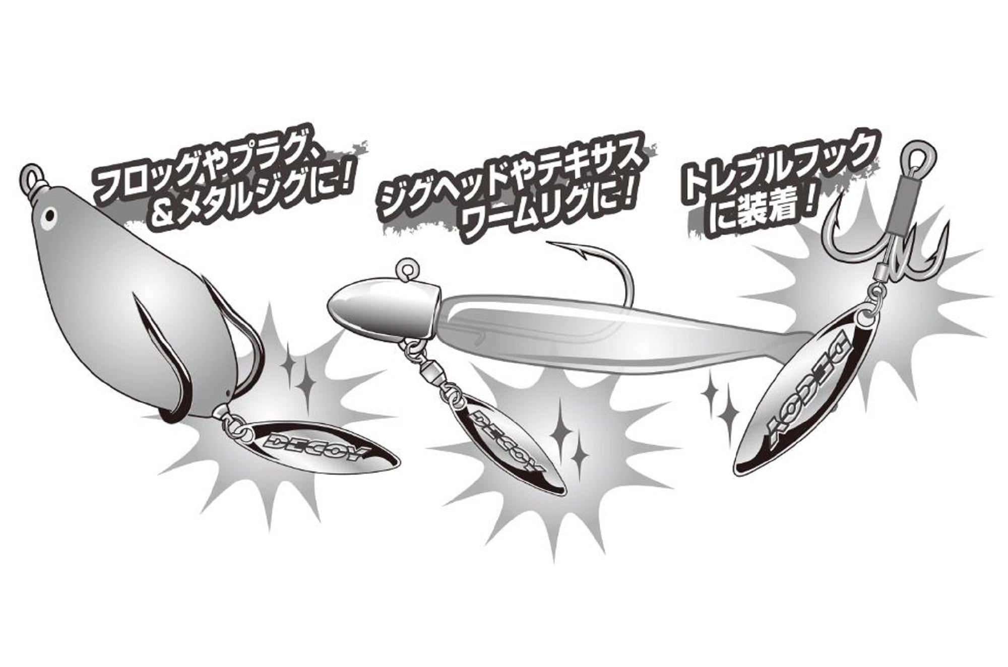 Decoy BL-5S Willow Blade Silver Size 3.5 x 4 pieces (2528)