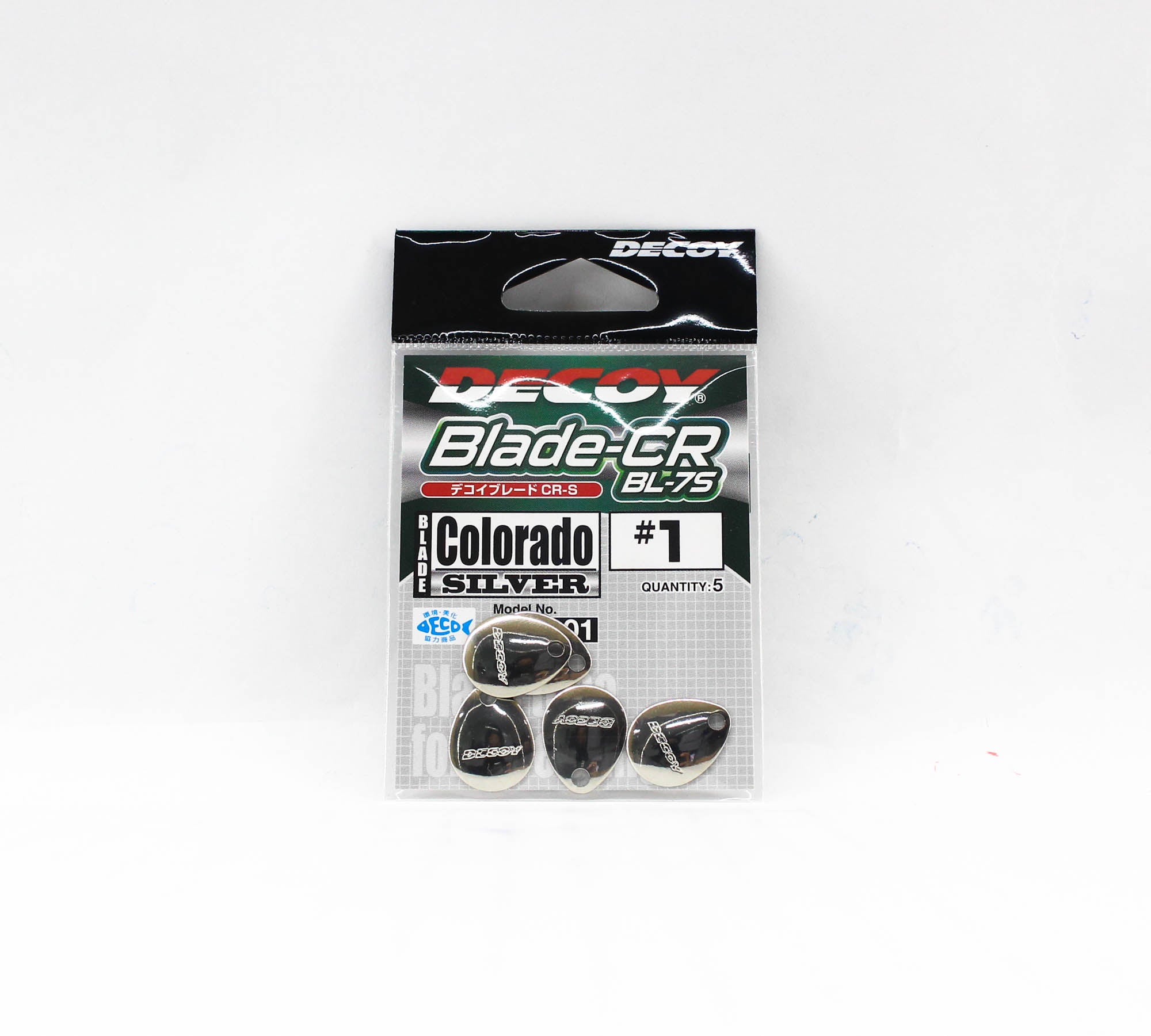 Decoy BL-7S Trailer Blade Colorado Silver Size 1 (4201)