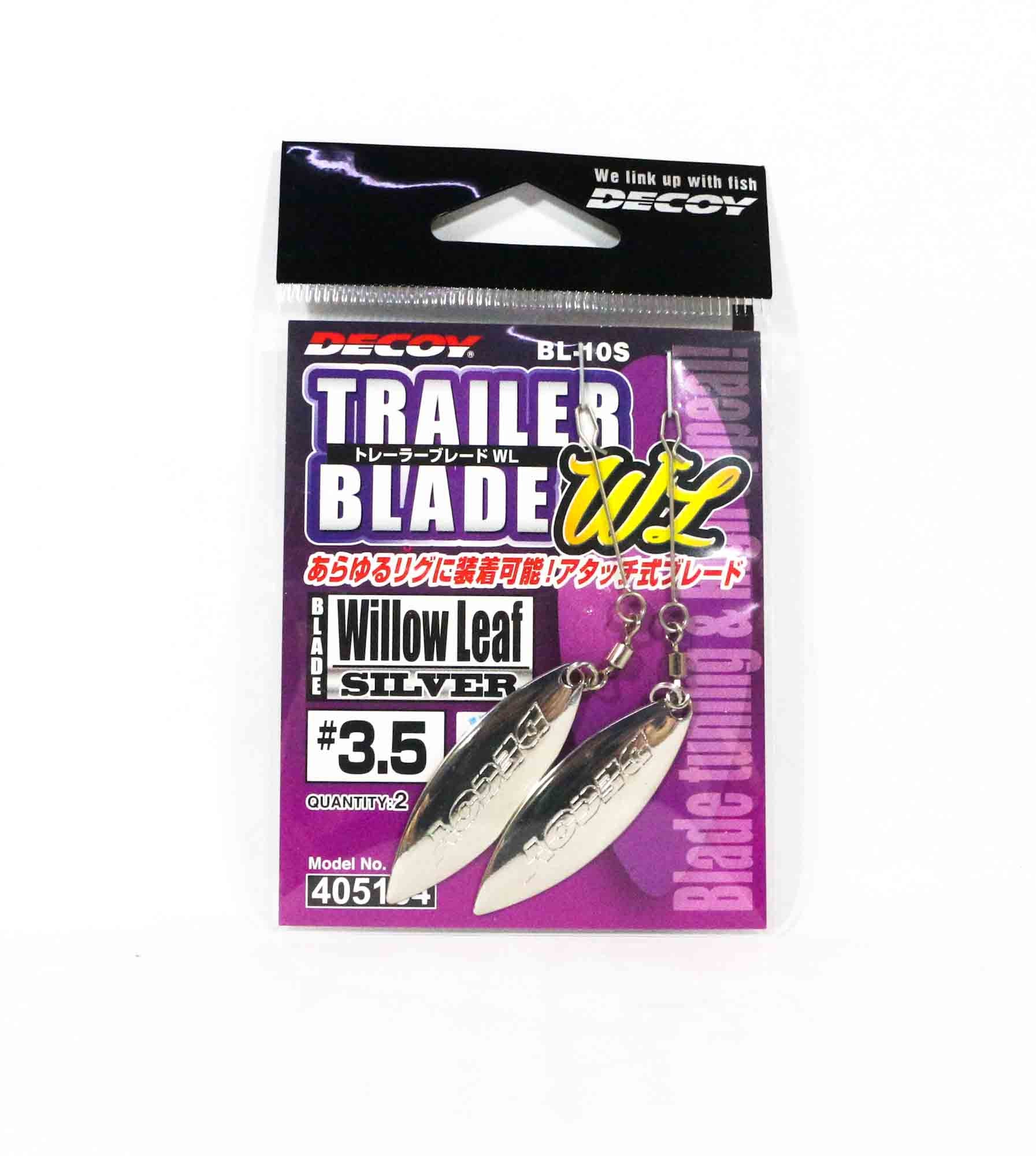 Decoy BL-10S Trailer Blade Willow Leaf Silver Size 3.5 (5154)