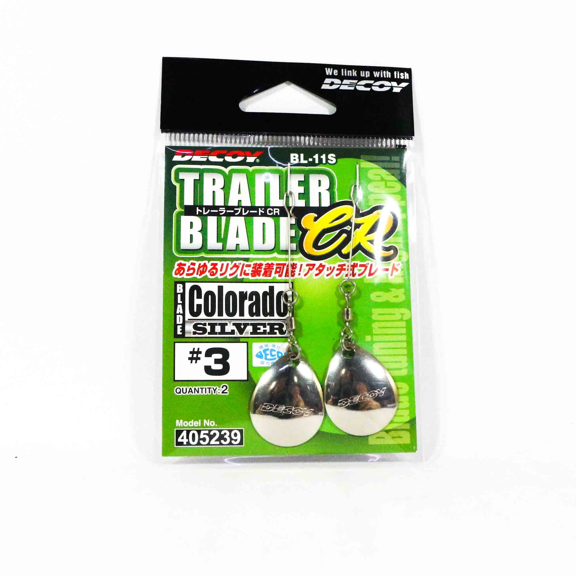Decoy BL-11S Trailer Blade Colorado Silver Size 3 (5239)