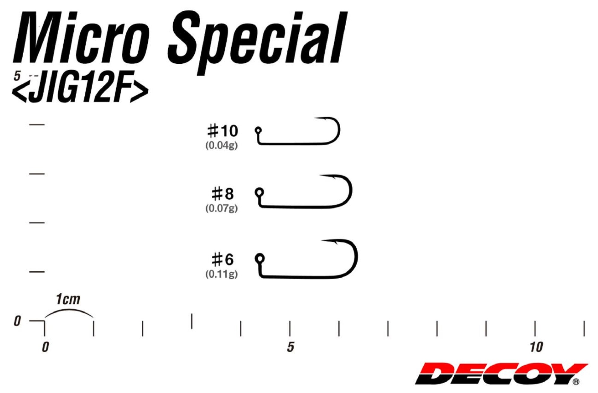 Decoy Jig-12F Micro Special Hook Size 8 (6410)