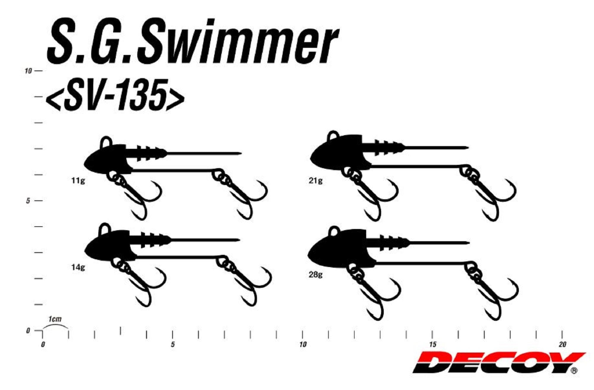 Decoy SV-135 S.G Swimmer Size 8, 11 grams (9770)