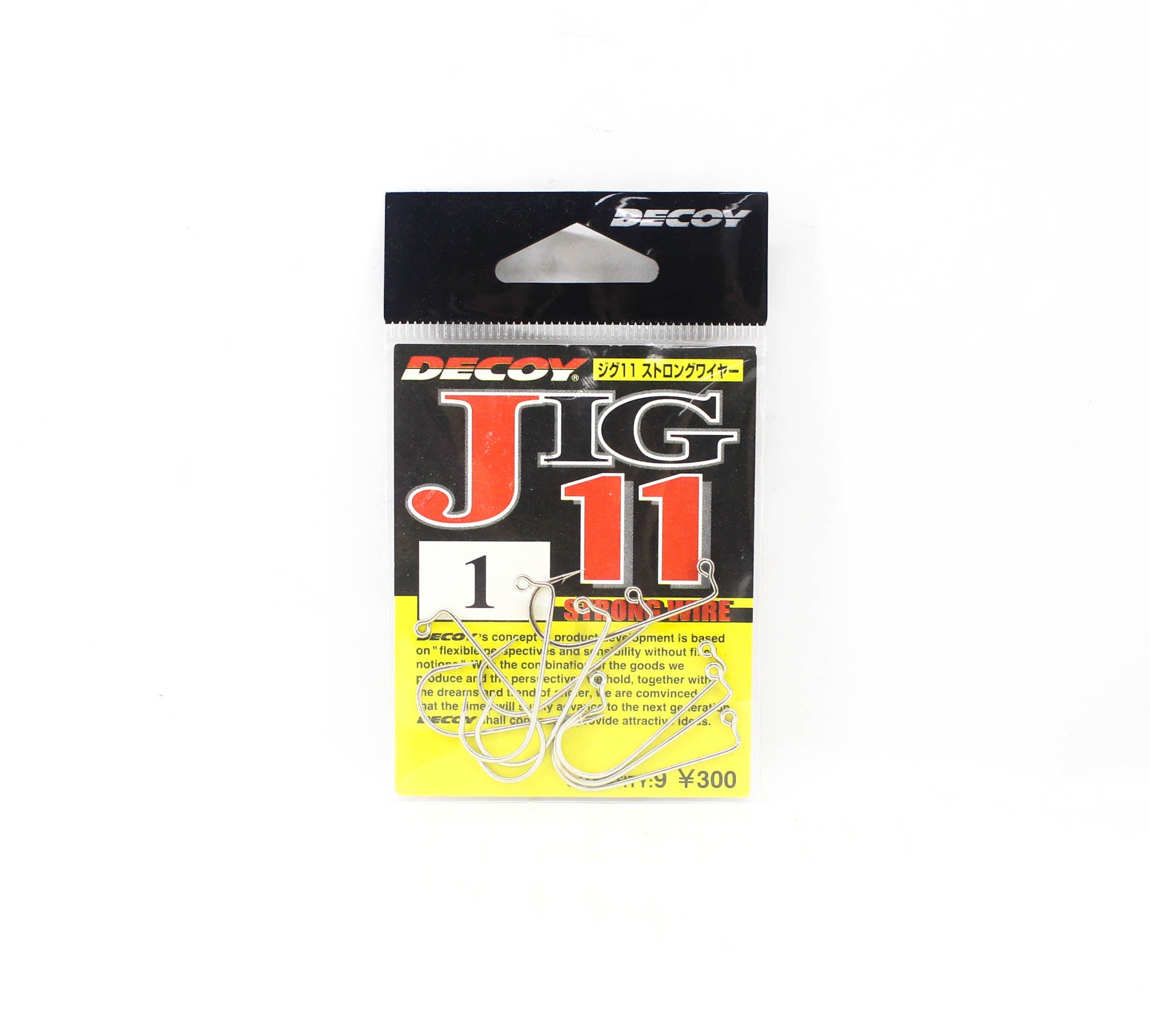 Decoy Jig-11 Strong Wire Jig Hooks Size 1 (1901)