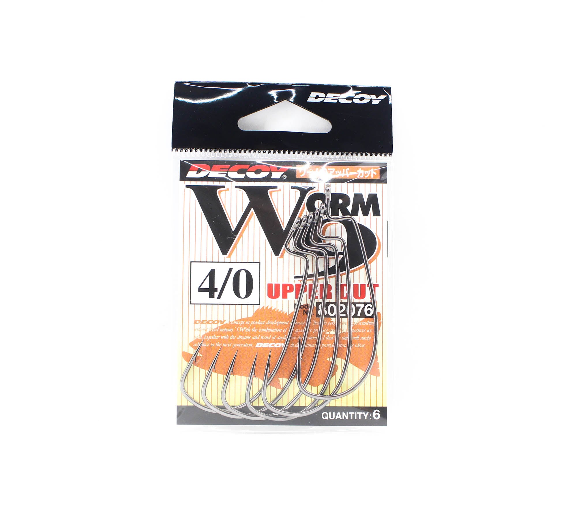 Decoy Worm 9 Upper Cut Worm Hooks Size 4/0 (2076)