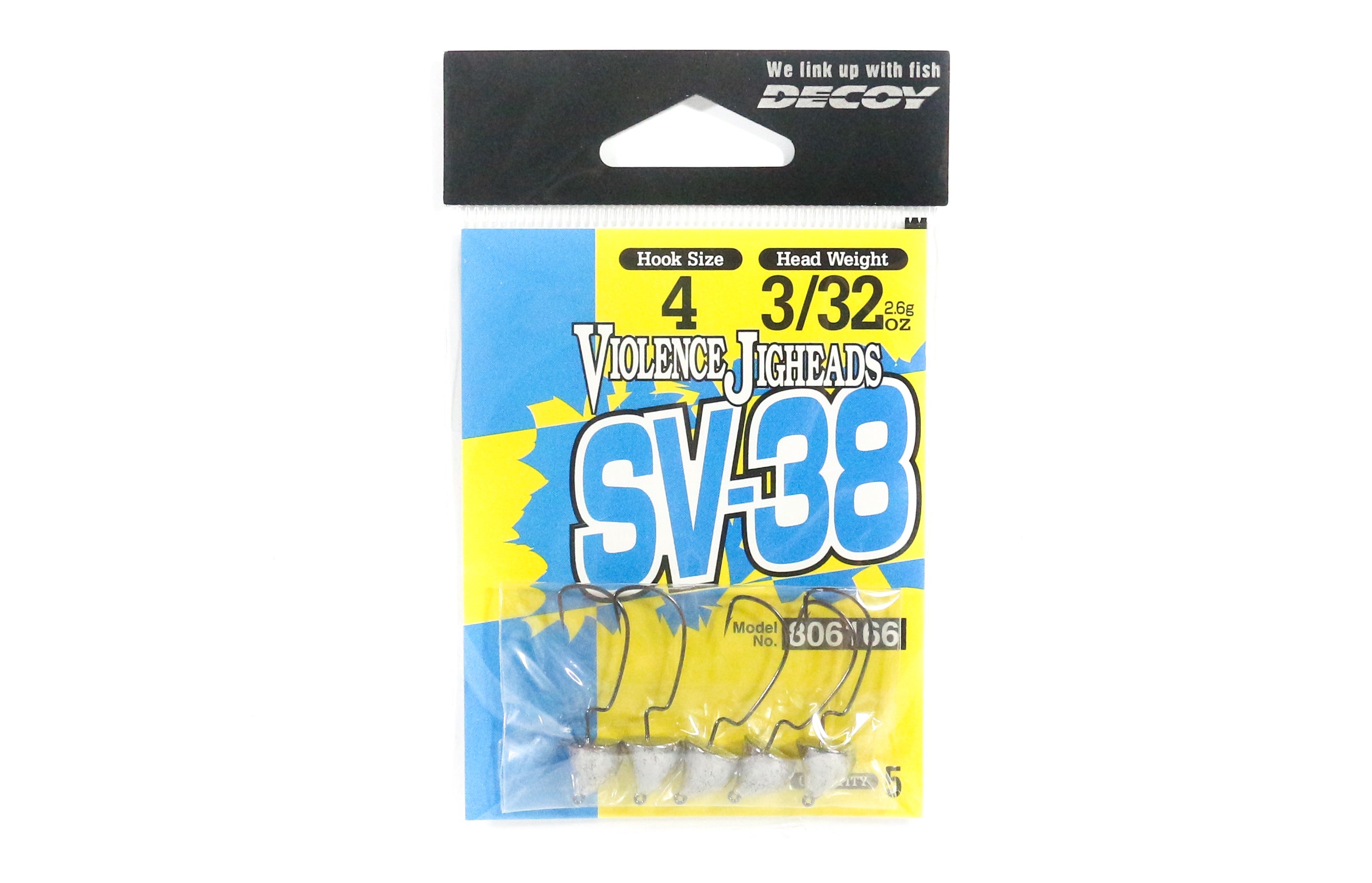 Decoy SV-38 Jig Head Darting Violence Hook Size 4 , 3/32 oz (6166)