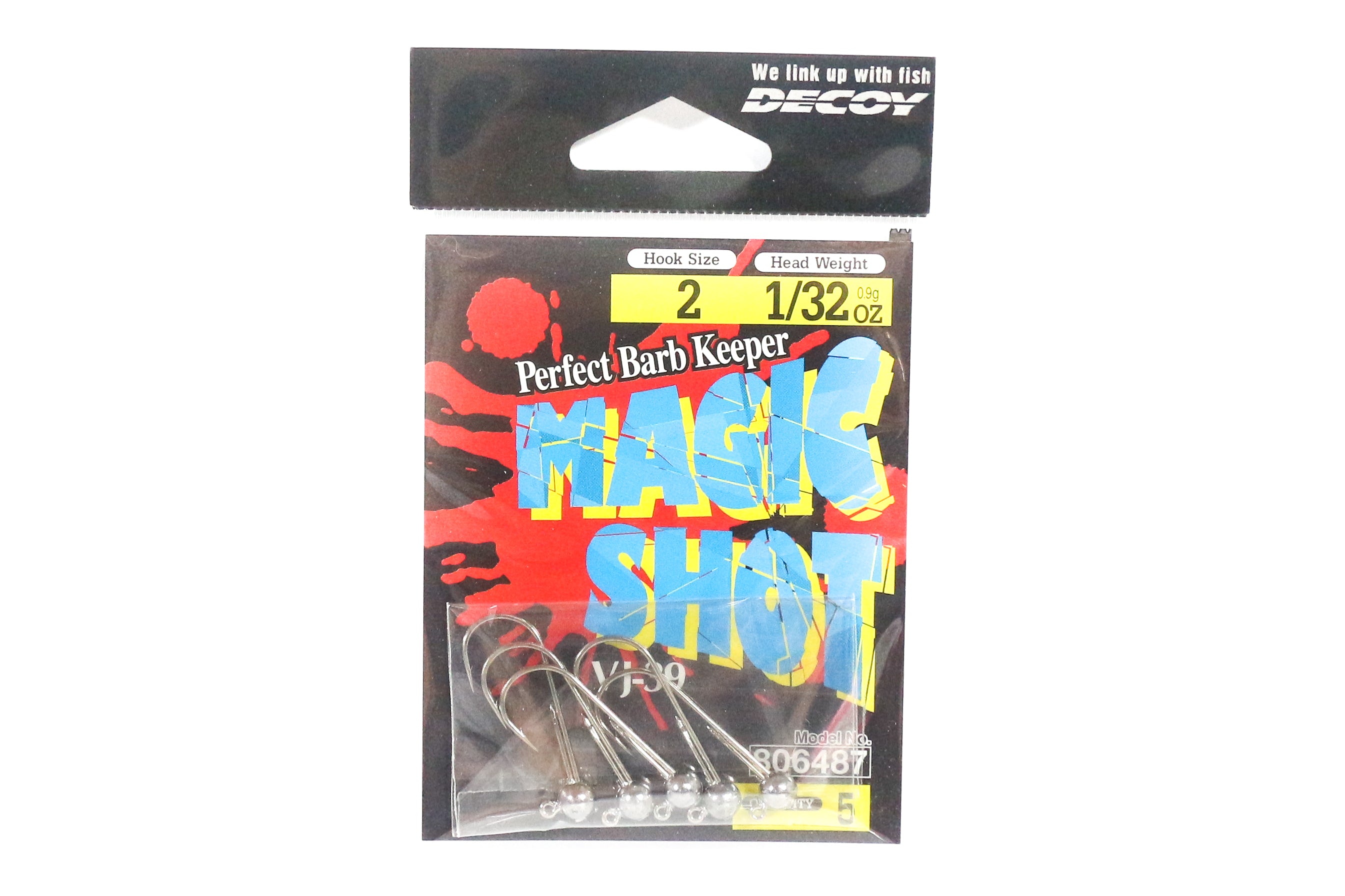 Decoy VJ-39 Magic Shot Jig Head Size 2 , 1/32 oz (6487)