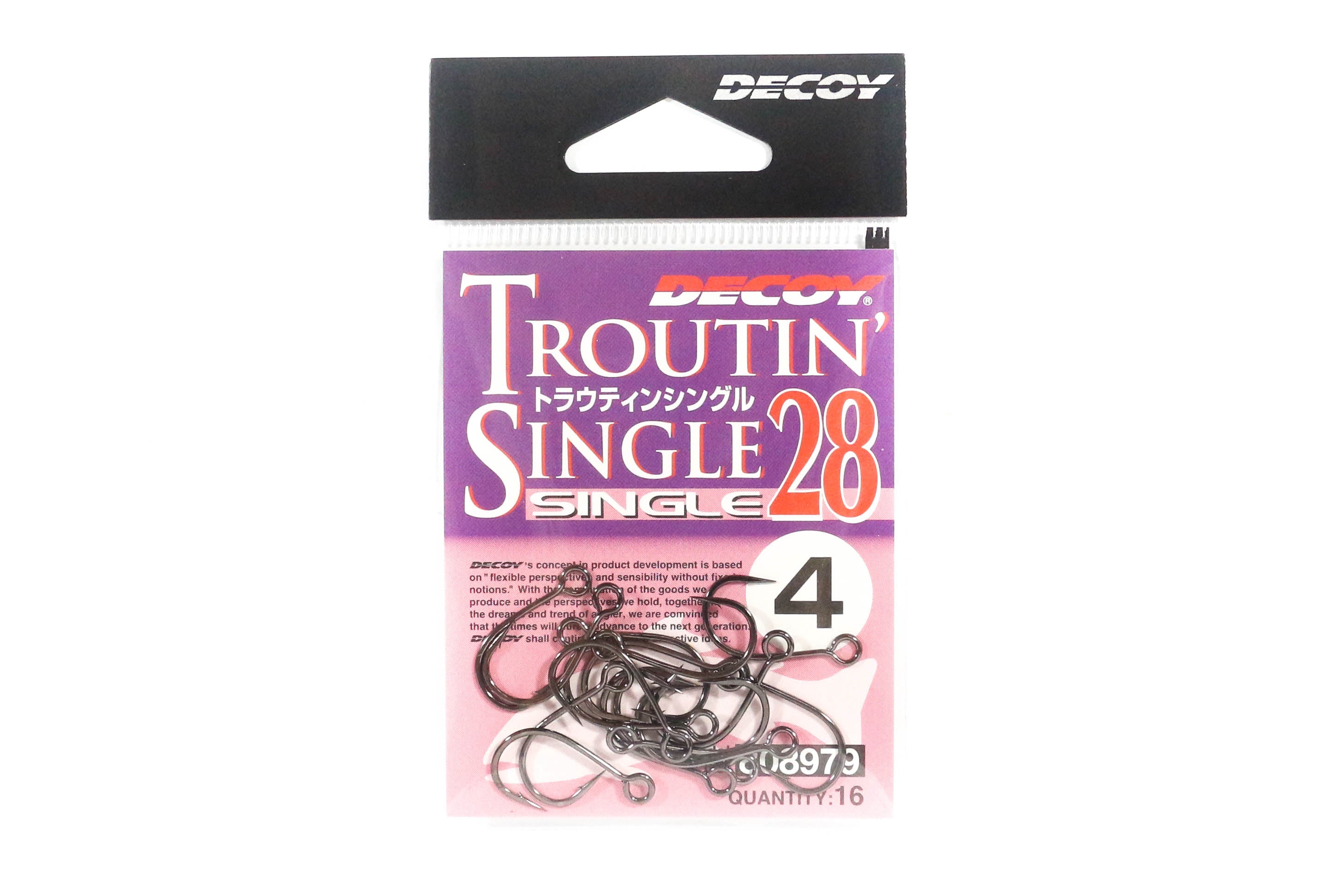 Decoy Single 28 Troutin Plugging Lure Hook Size 4 (8979)