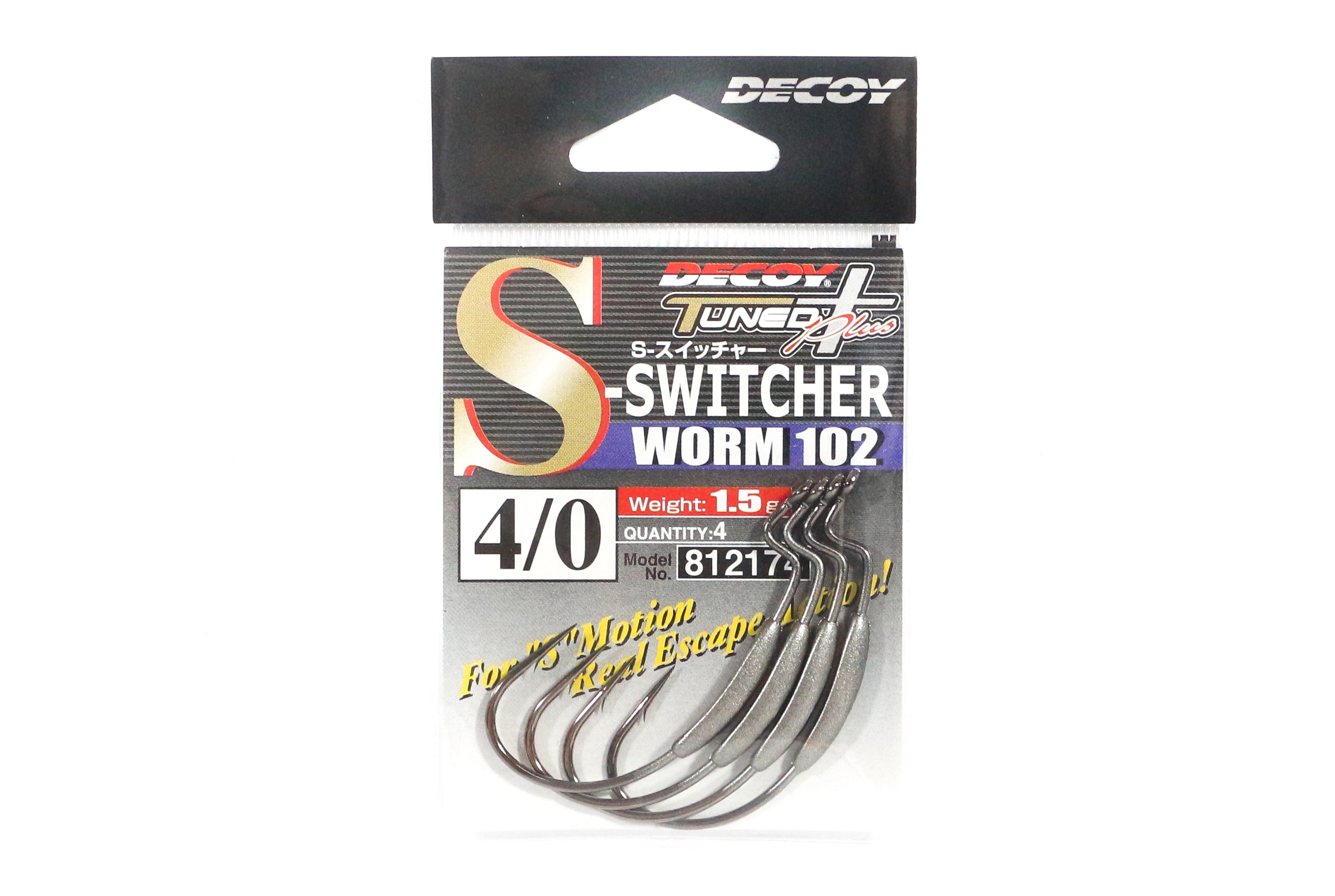 Decoy 102S Switcher Mid Weighted Hooks Size 4/0 , 1.5grams (2174)