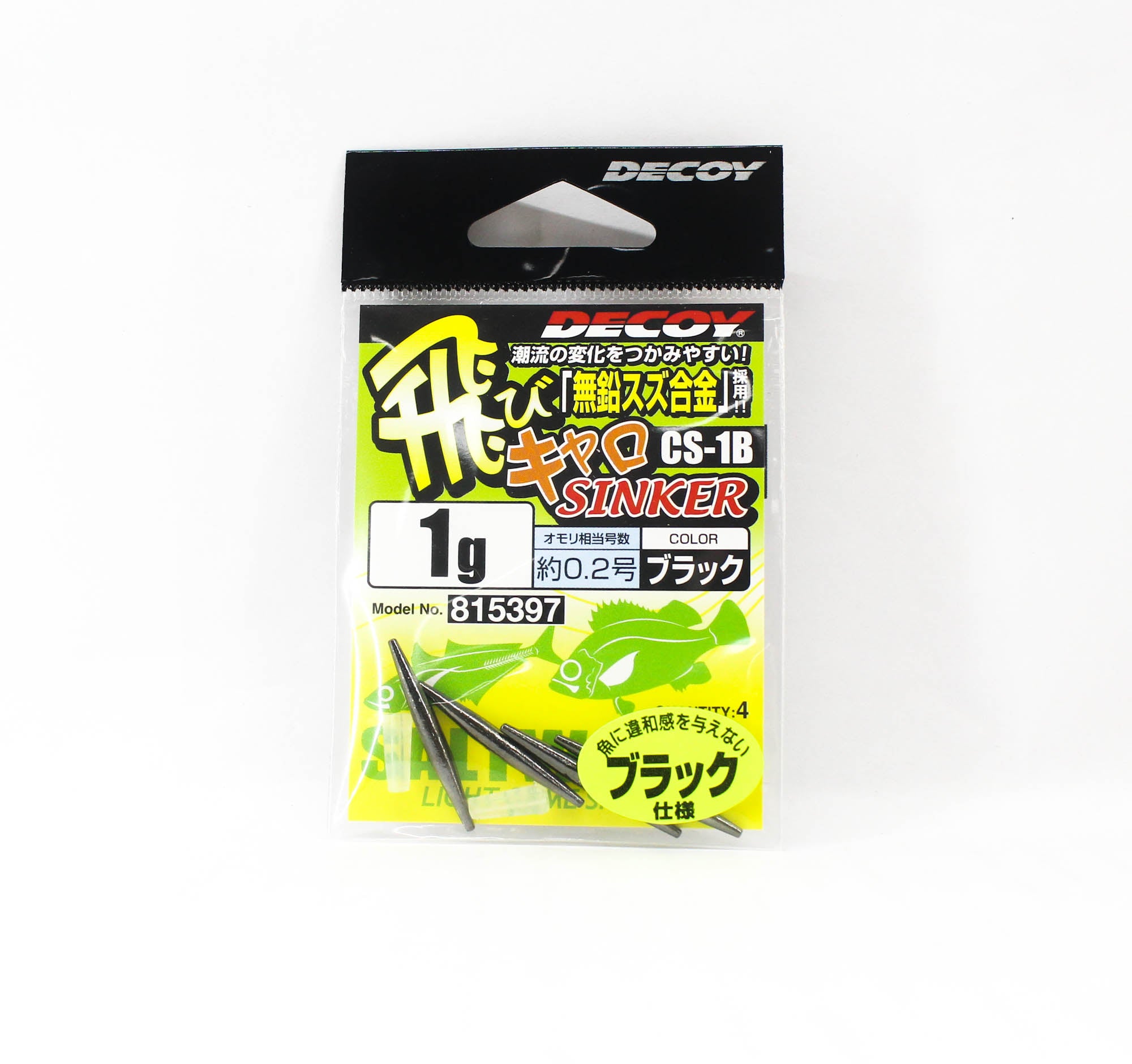 Decoy CS-1B Tobicalo Sinker Black Size 1.0 (5397)