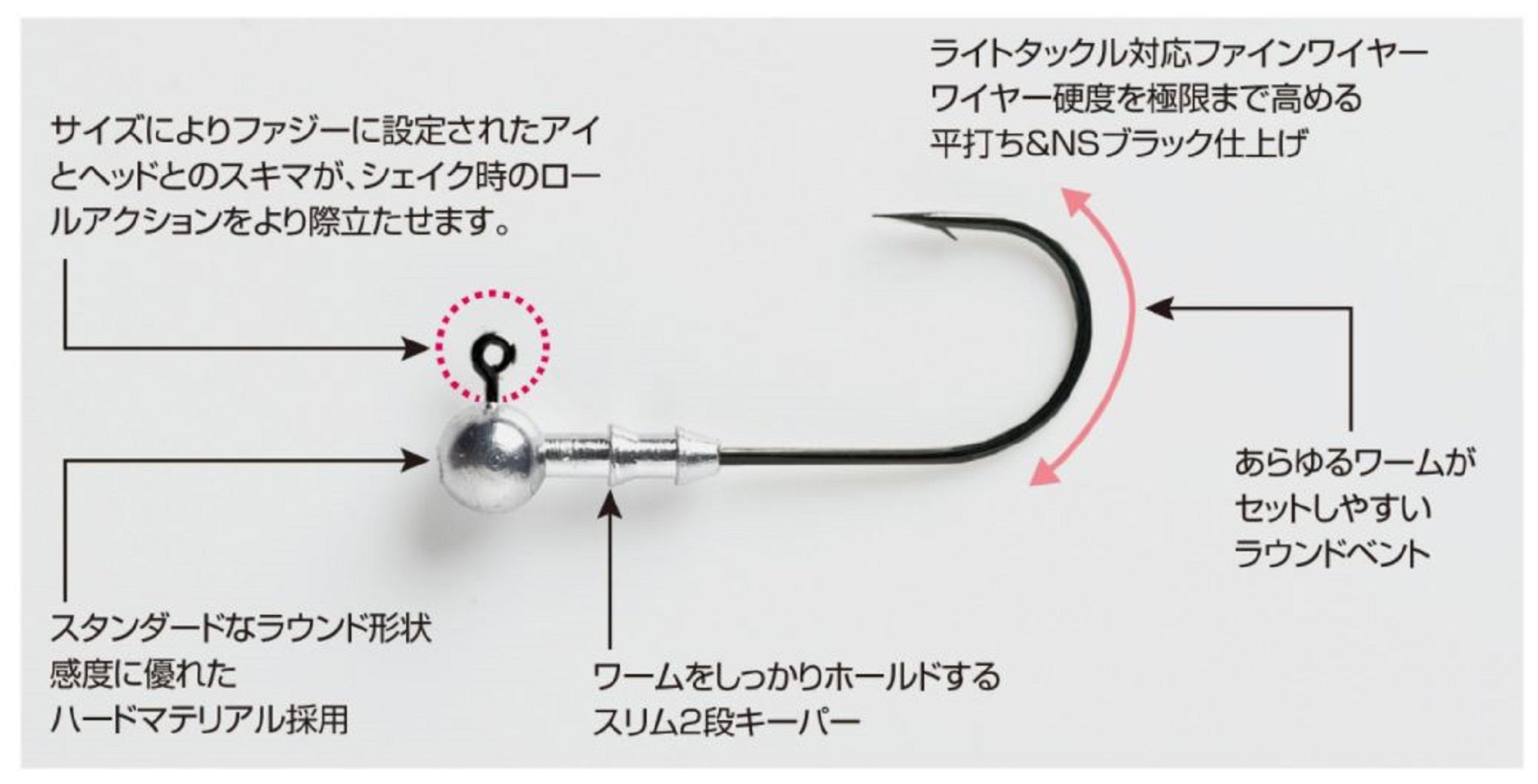 Decoy VJ-31F Jig Head Violence Ball Hook Size 2 , 1/20 oz (6790)