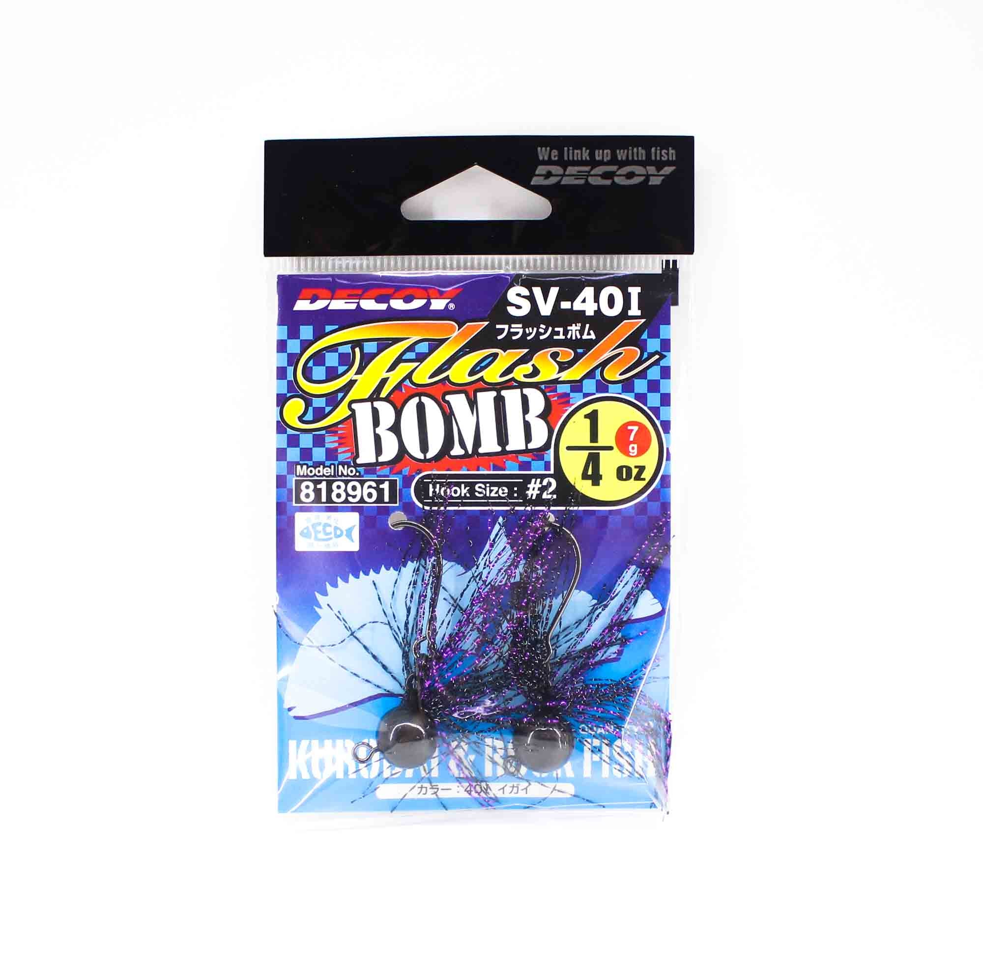 Decoy SV-40I Jig Head Flash Bomb Size 2 , 1/4 oz (8961)