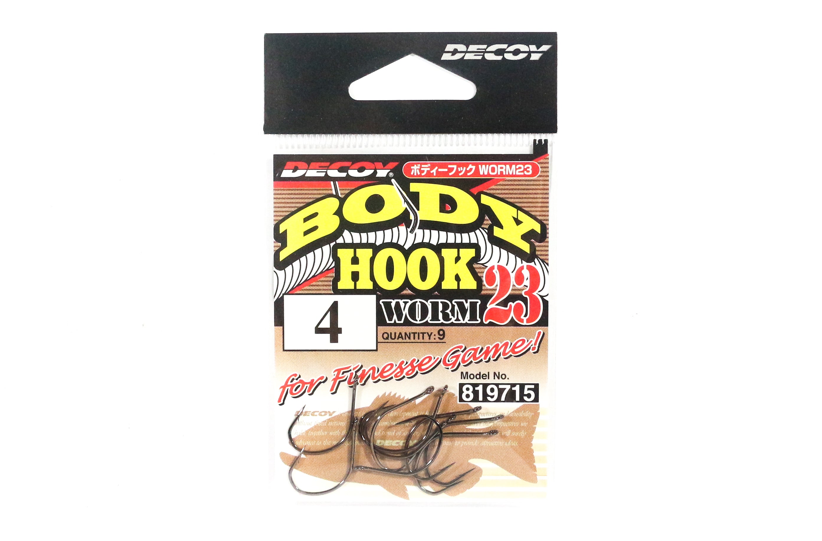 Decoy Worm 23 Body Hook for Wacky Rig Size 4 (9715)