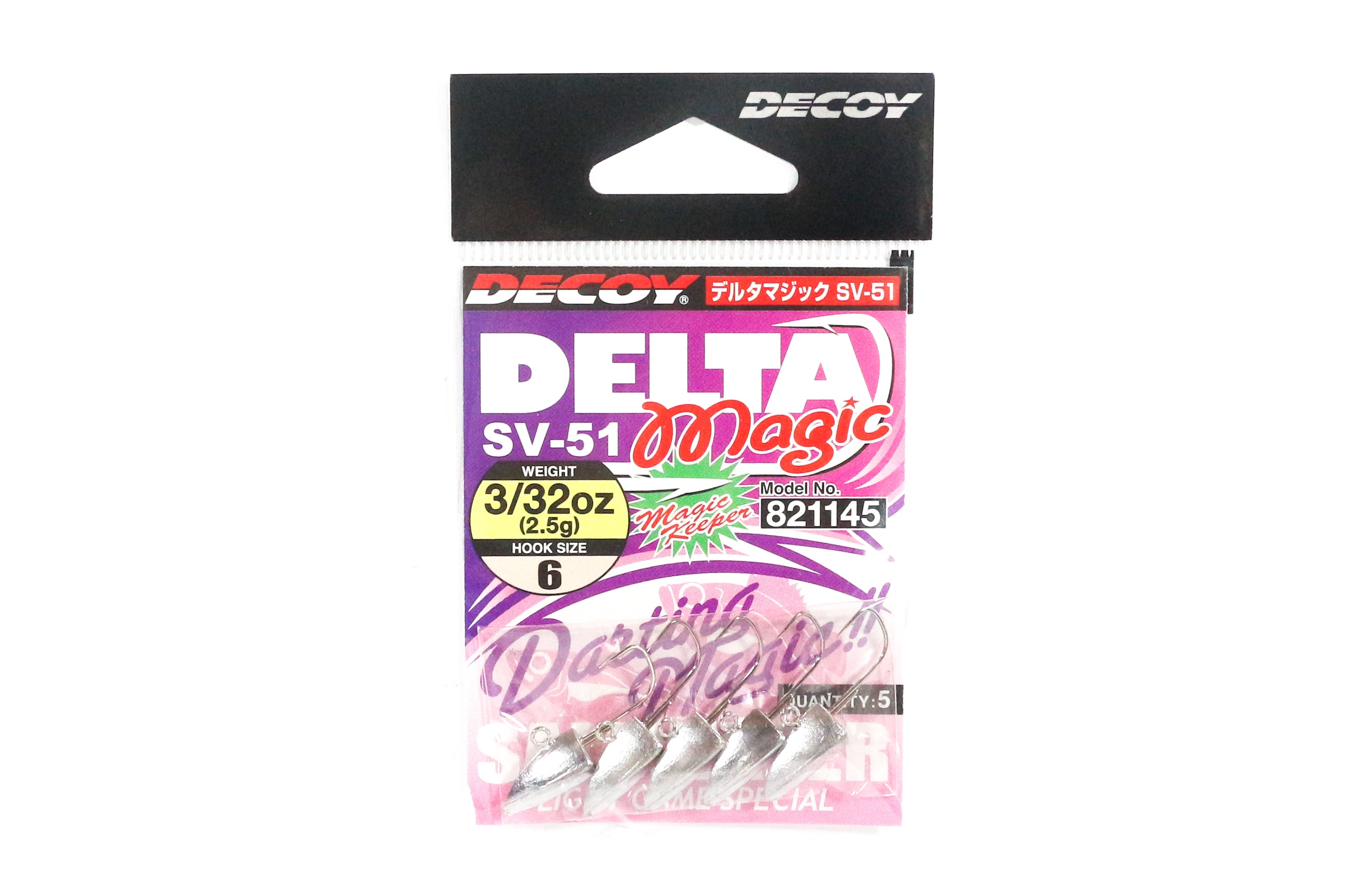 Decoy SV-51 Jig Head Delta Magic Size 6 , 3/32 oz (1145)
