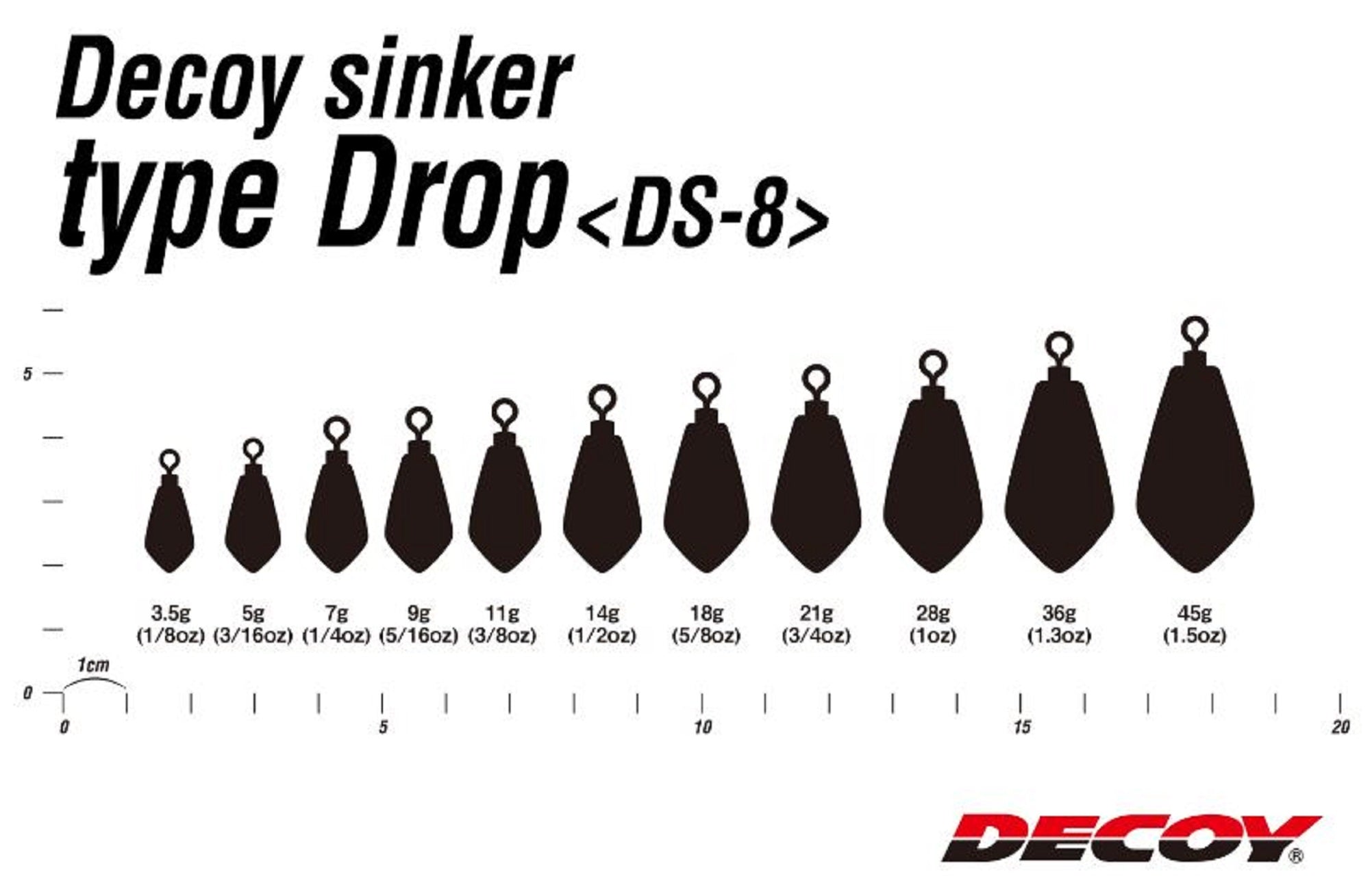 Decoy DS-8 Sinker Drop Size 18 grams (4108)