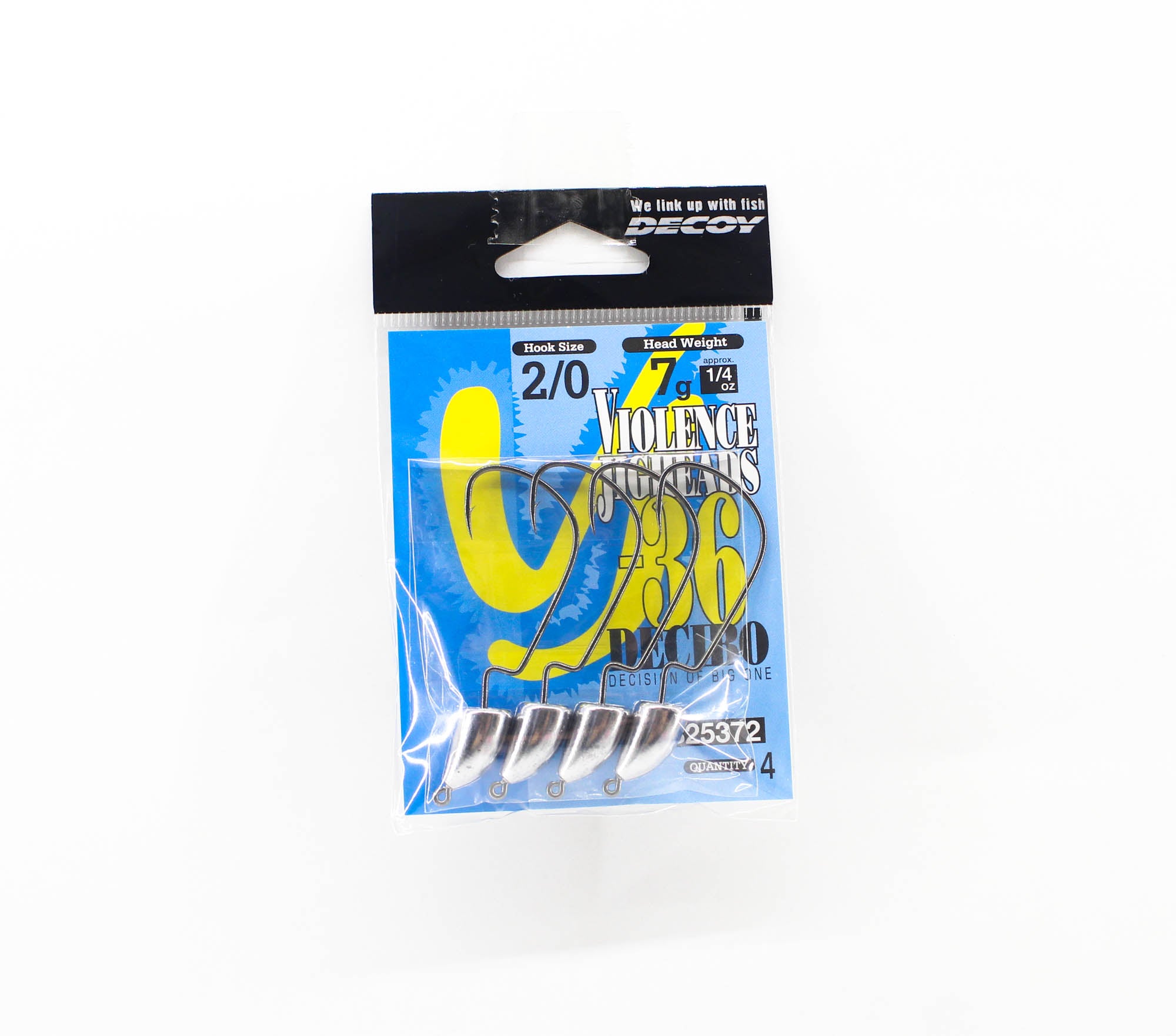 Decoy VJ-36 Jig Head Decibo Worm Hook Jig Head Size 2/0 , 1/4 oz (5372)