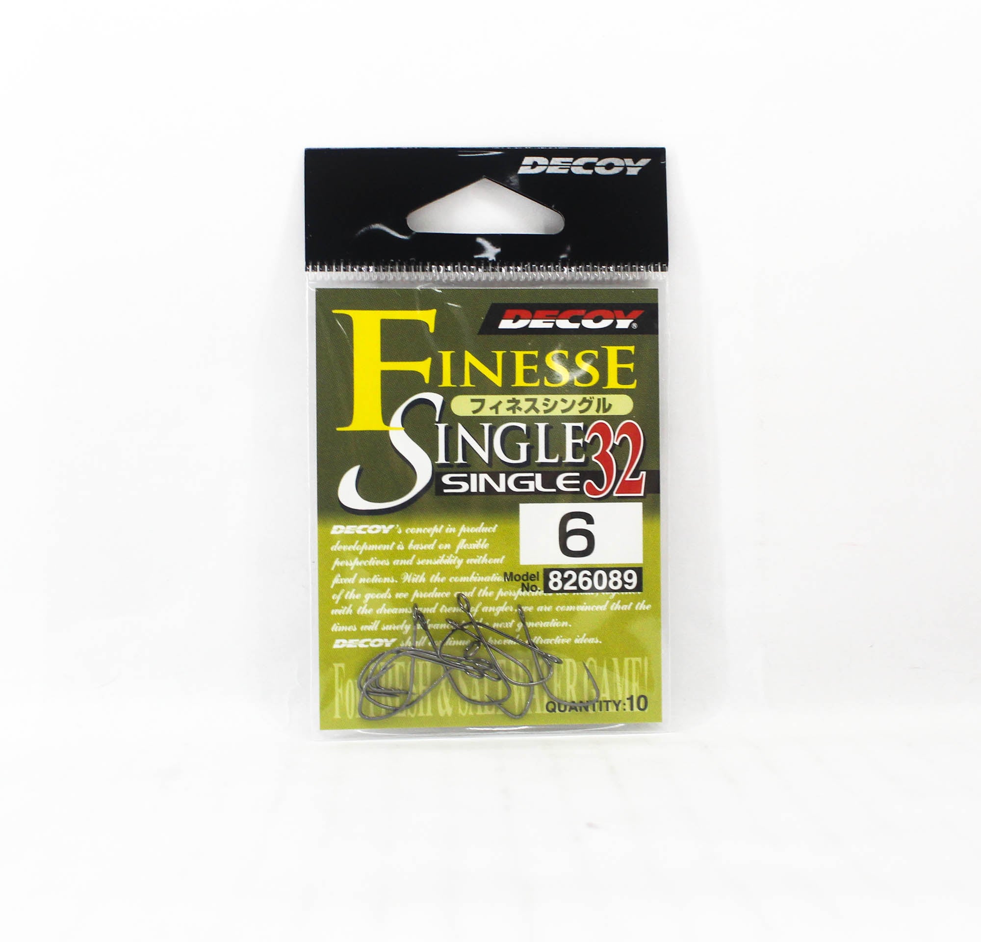 Decoy Single 32 Finesse Single Hook Size 6 (6089)