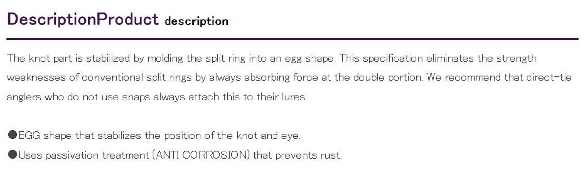 Decoy R-10 Egg Ring Split Ring Size 3 (7086)
