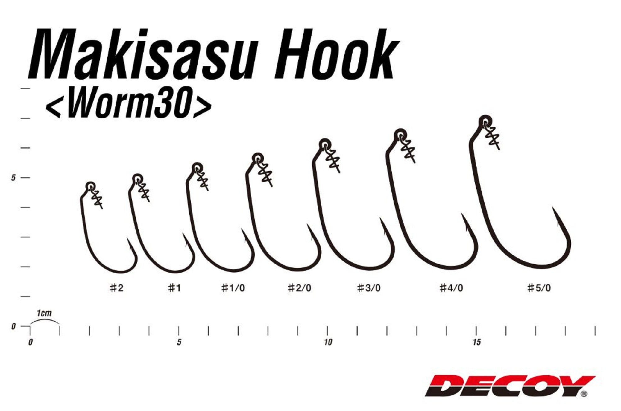 Decoy Worm 30 Makisasu Worm Hooks Size 4 (8960)
