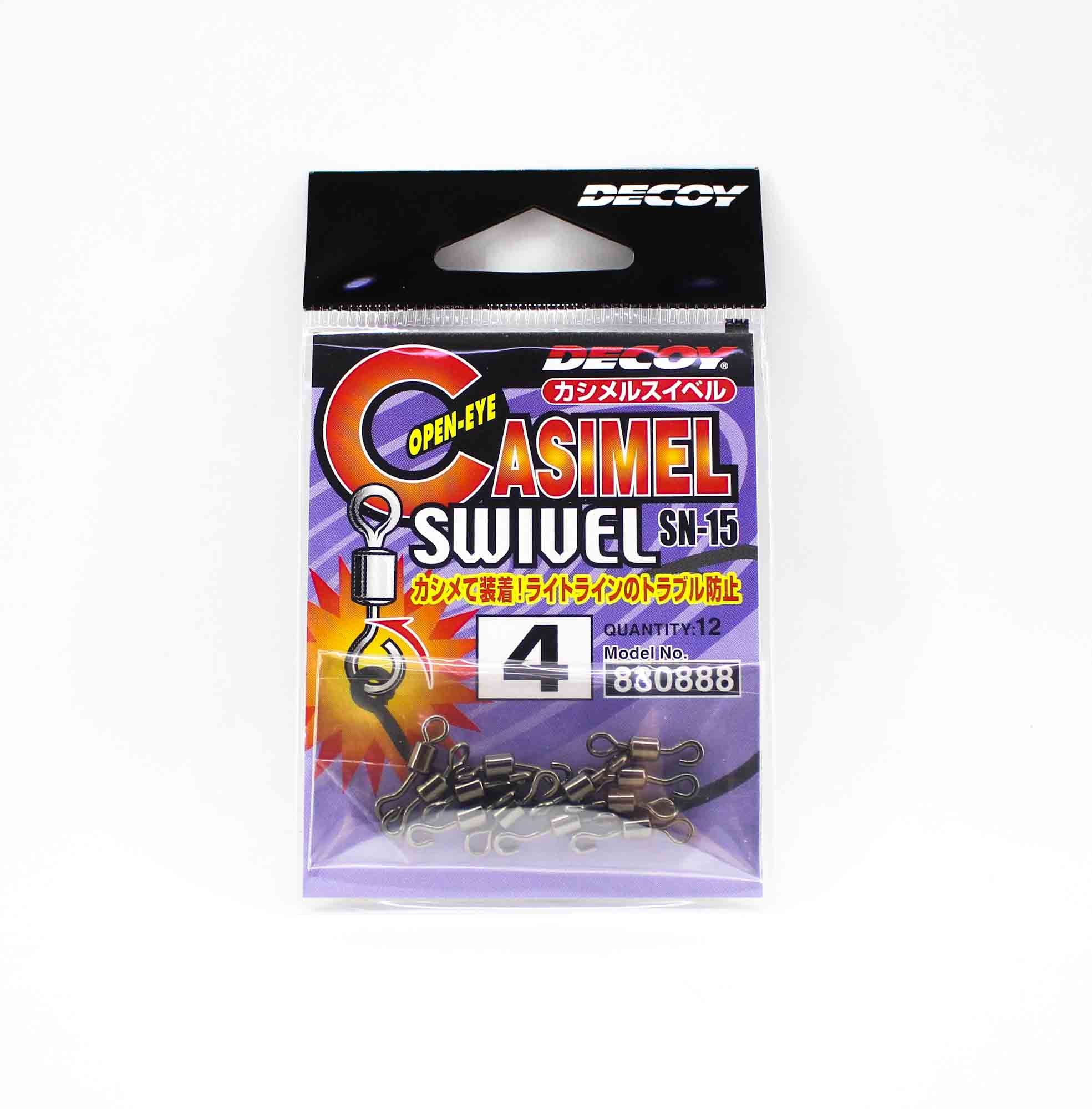 Decoy SN-15 Asimel Swivel Open Eye Size 4 (0888)