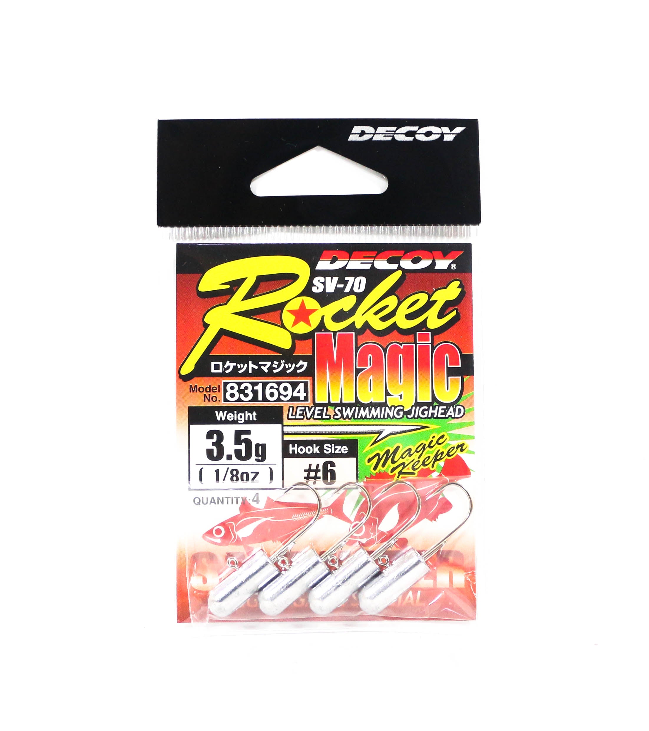 Decoy SV-70 Jig Head Rocket Magic Size 6 , 3.5 grams (1694)