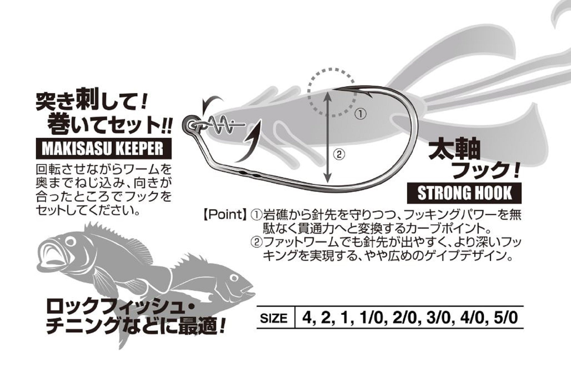 Decoy Worm 31 Maki Sasu Hyper Size 4, 6 per pack (4503)