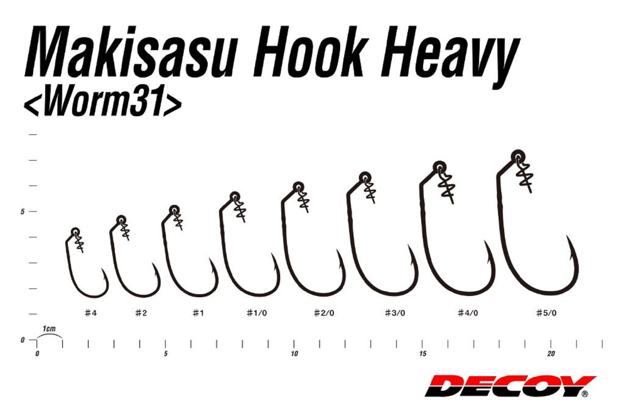 Decoy Worm 31 Maki Sasu Hyper Size 3/0, 4 per pack (4558)