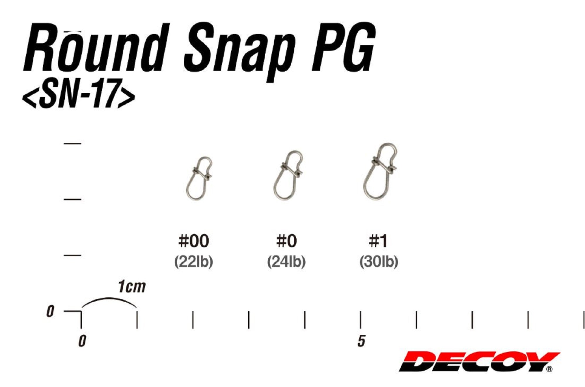 Decoy SN-17 Round Snap PG Power Grip Size 00 (5180)