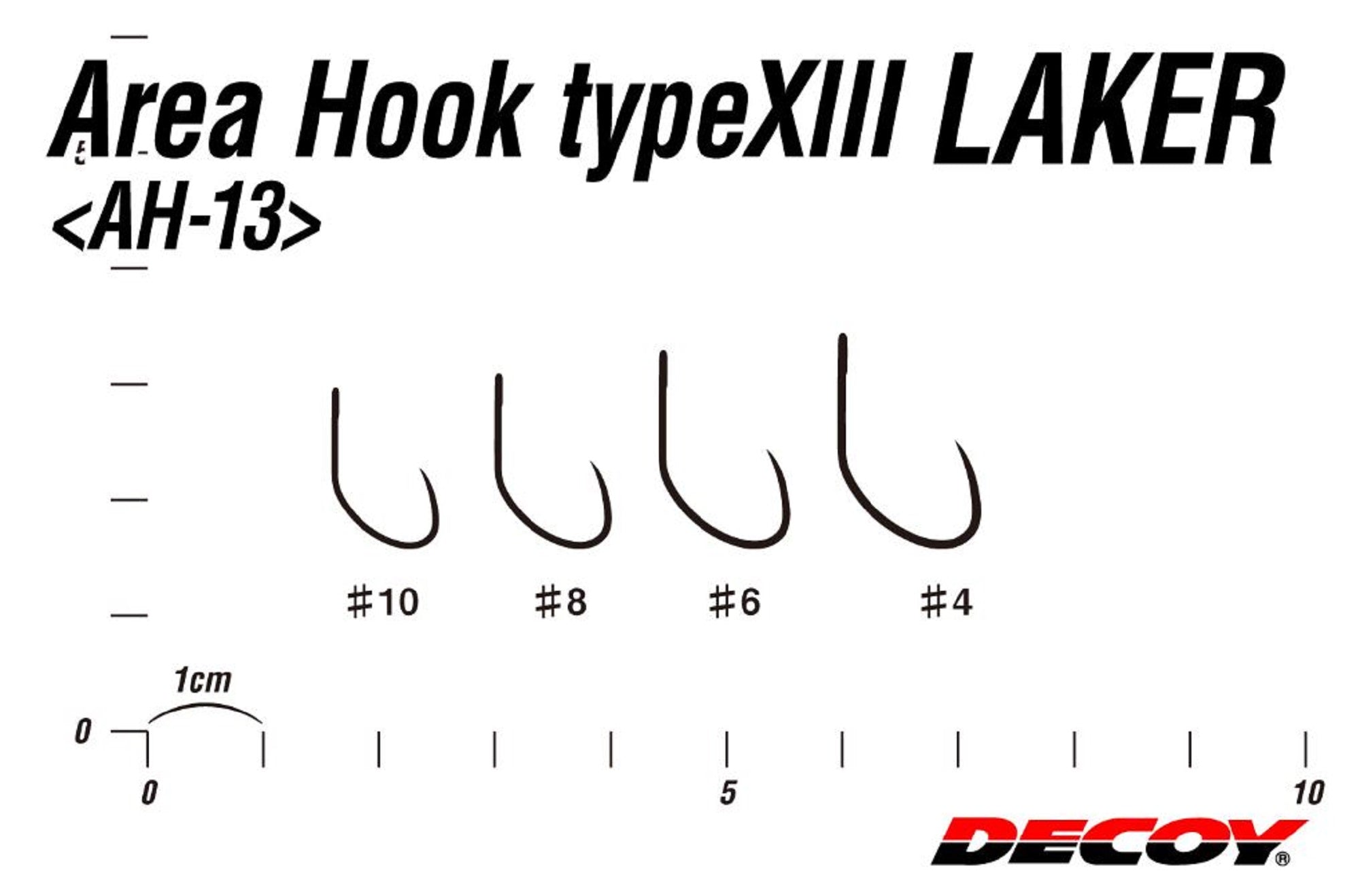 Decoy AH-13 Area Type XIII Laker Plugging Single Lure Hooks Size 6 (5364)