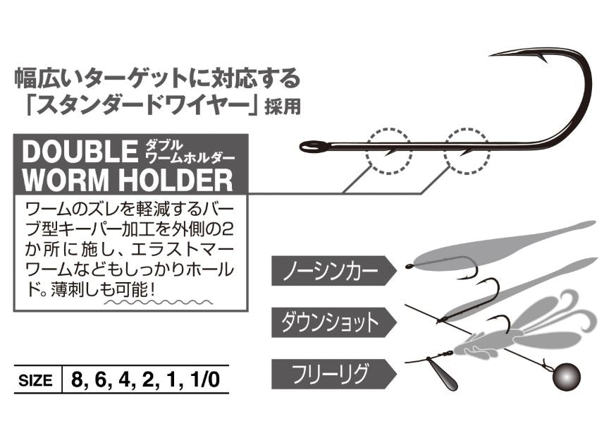 Decoy Worm 33 Double Worm Holder Hook Size 2 (6248)