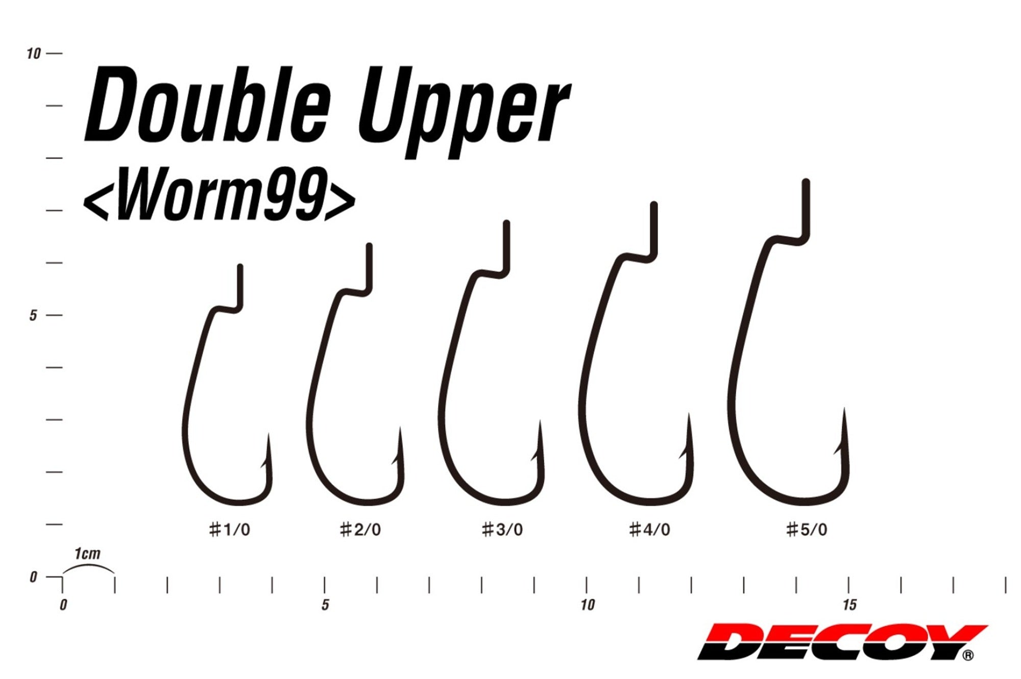 Decoy Worm 99 Double Upper Worm Hook Size 5/0 (7115)