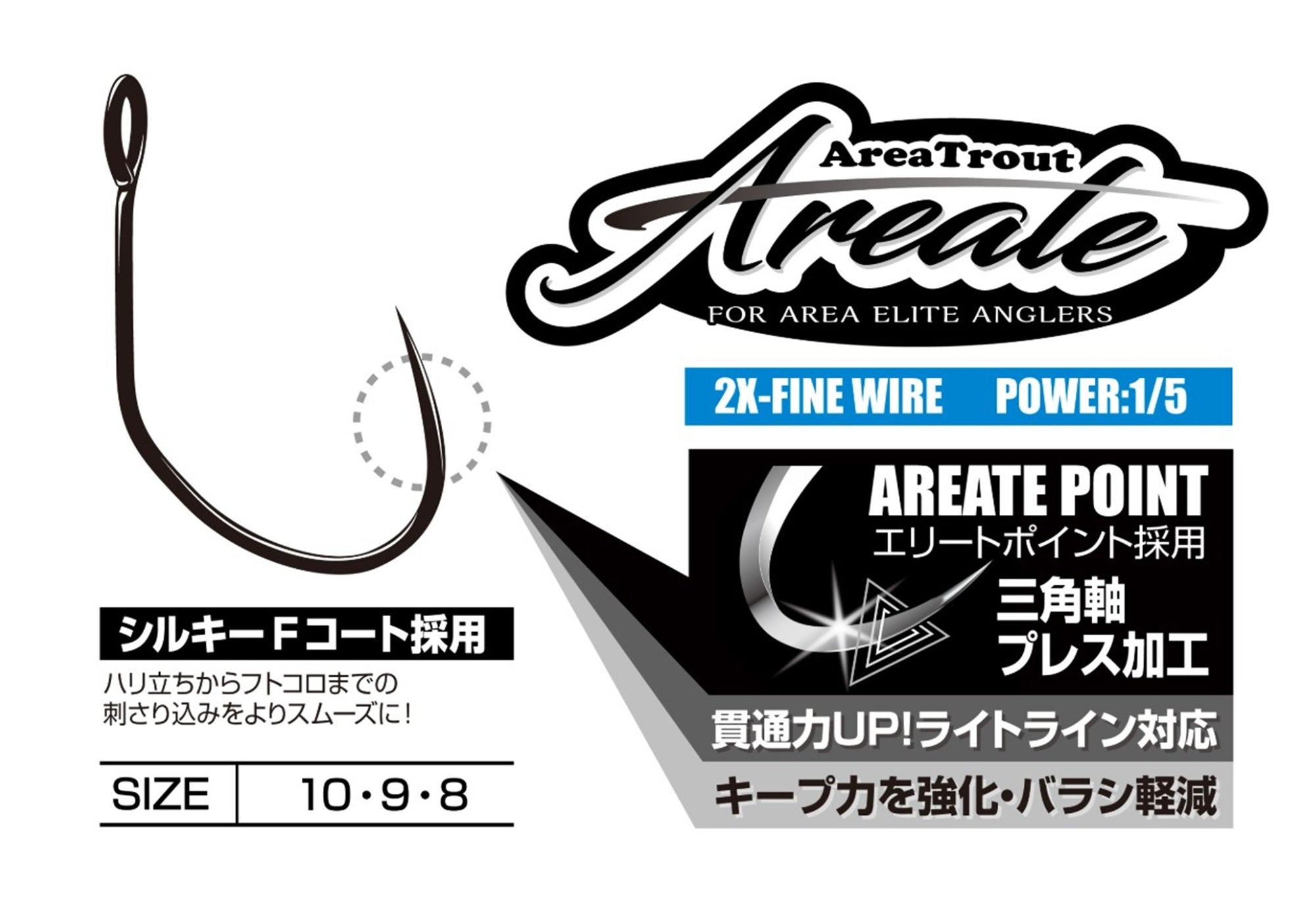 Decoy AT-11 Areate Hook 2X Fine Wire Size 10 (7177)
