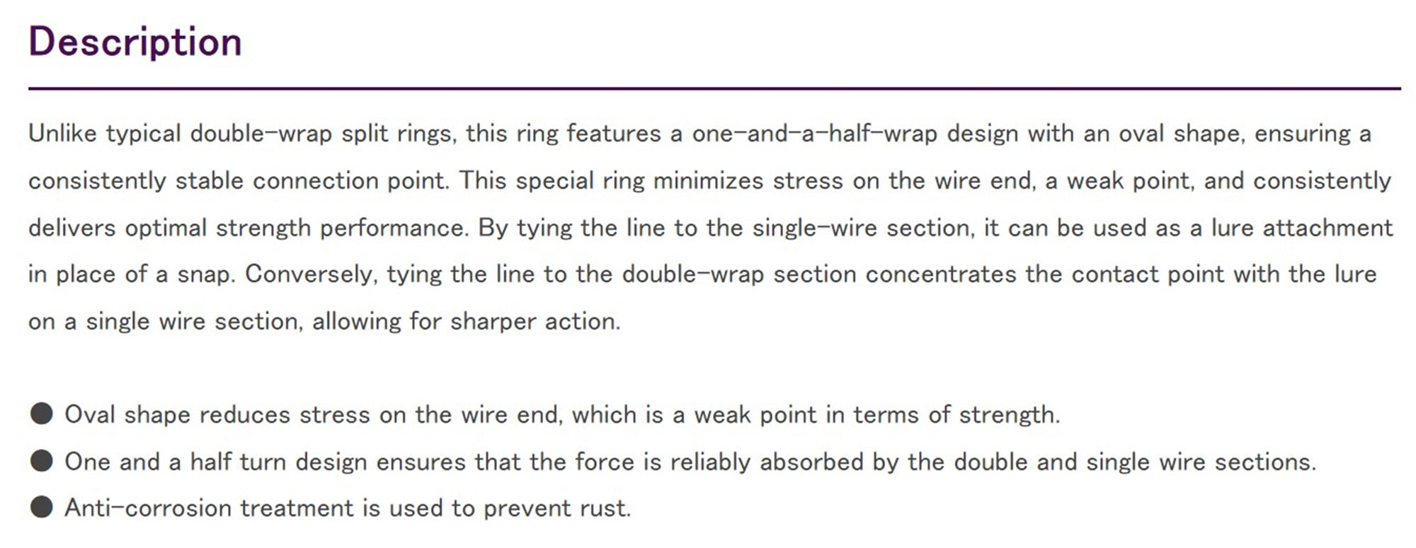 Decoy R-12 Split Rings Loop Ring Size 4 (7368)