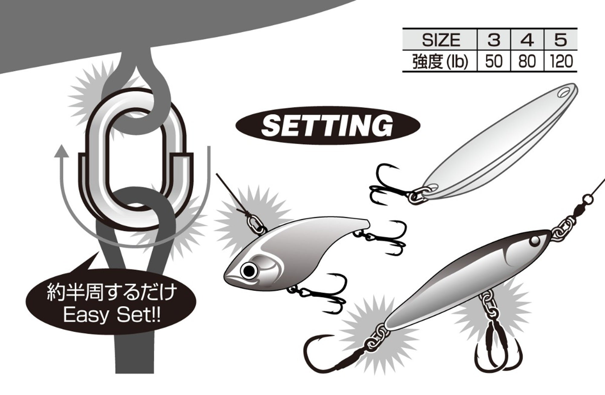 Decoy R-12 Split Rings Loop Ring Size 5 (7375)