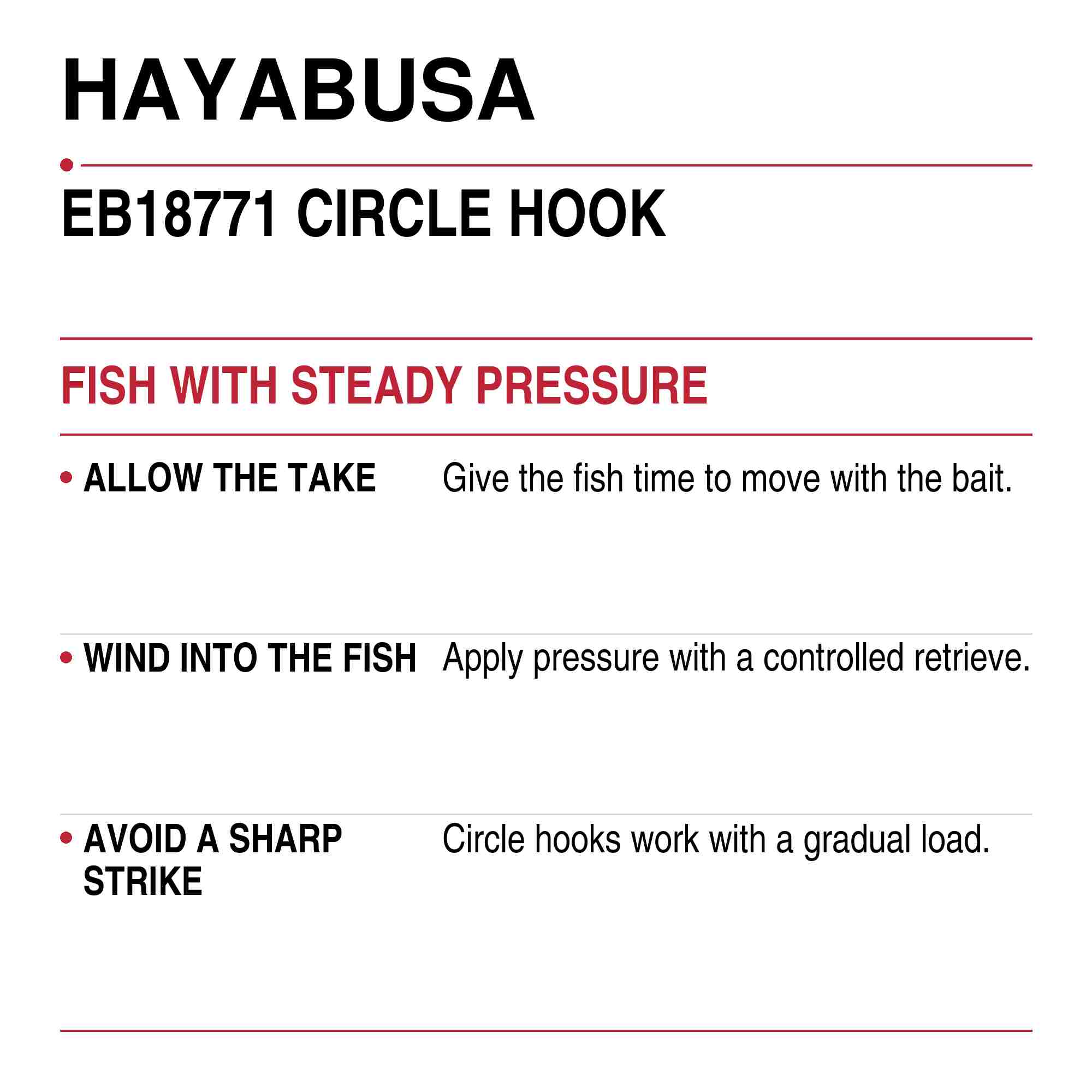 Hayabusa EB18771 Circle Hook Size 2/0 (0481)