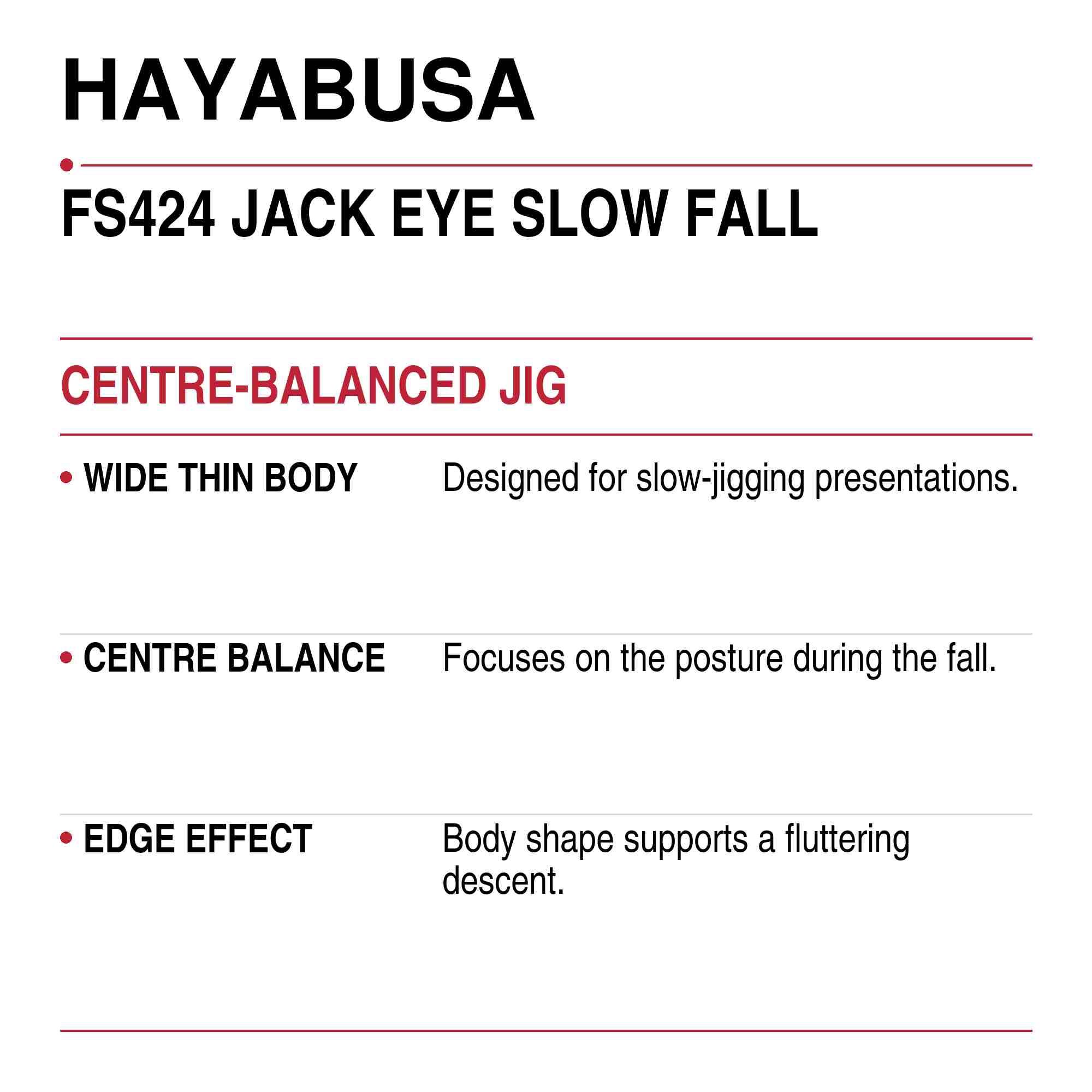 Hayabusa FS424 Metal Jig Jackeye Slow Fall 120 grams 03 (3096)