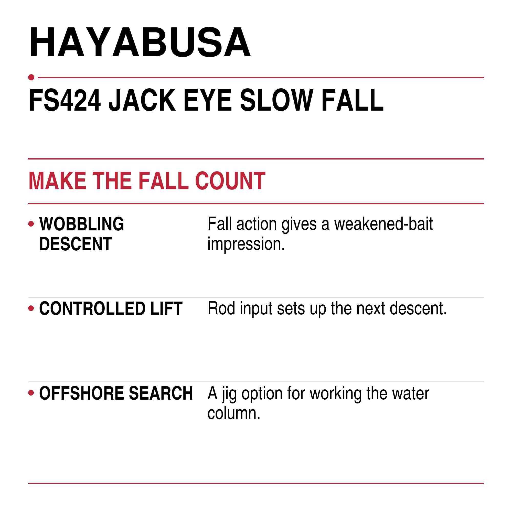 Hayabusa FS424 Metal Jig Jackeye Slow Fall 120 grams 03 (3096)