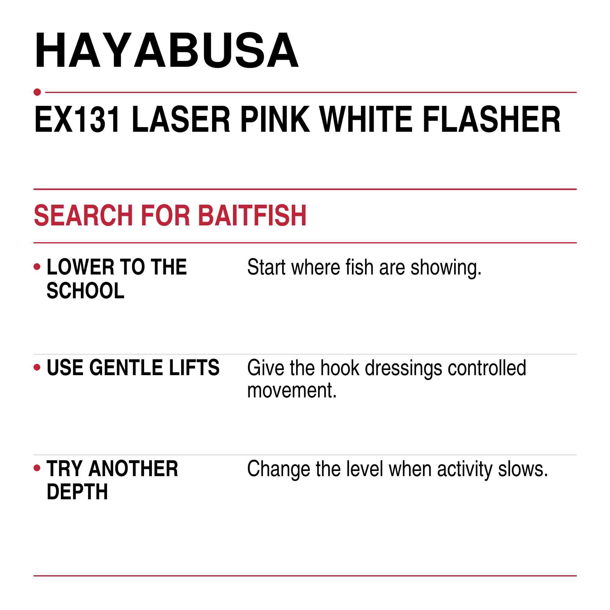 Hayabusa EX131 Sabiki Laser Pink White Size 18 39lb (1734)