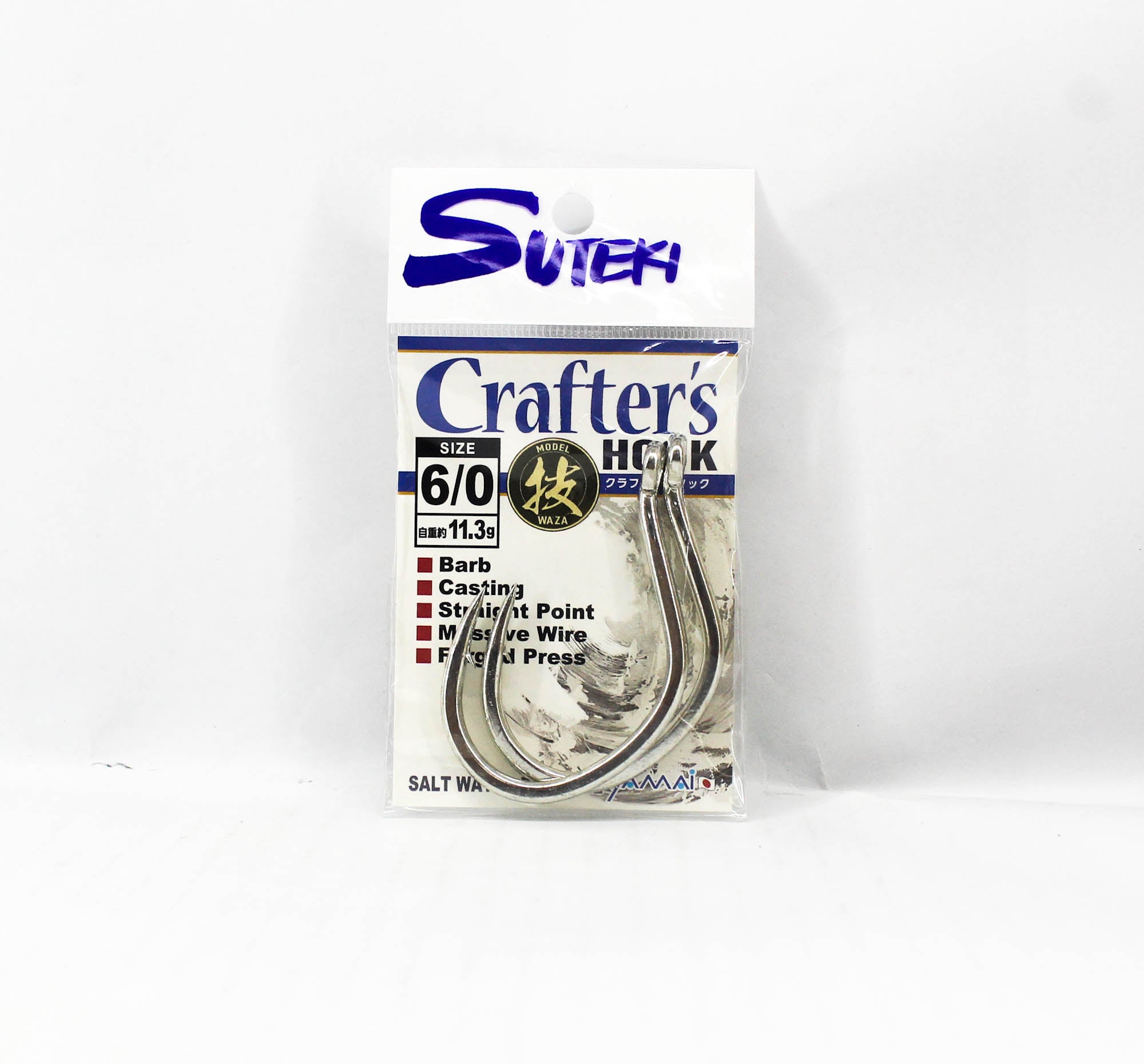 Suteki Yamai Waza Crafters Barbless Hook Size 6/0 (0103)