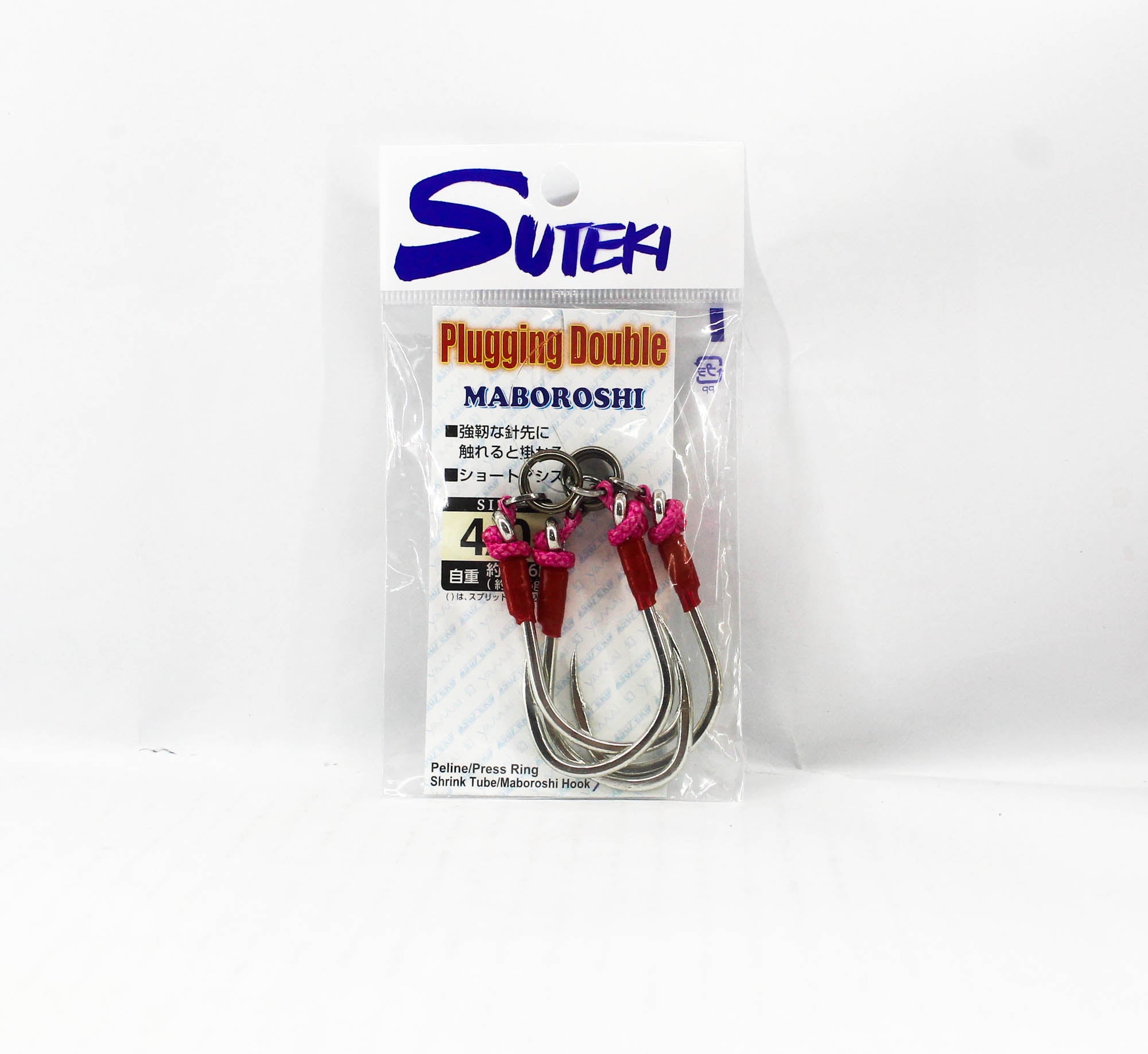 Suteki Yamai MAW-1 Plugging Double Maboroshi Assist Hook Size 4/0 (6831)