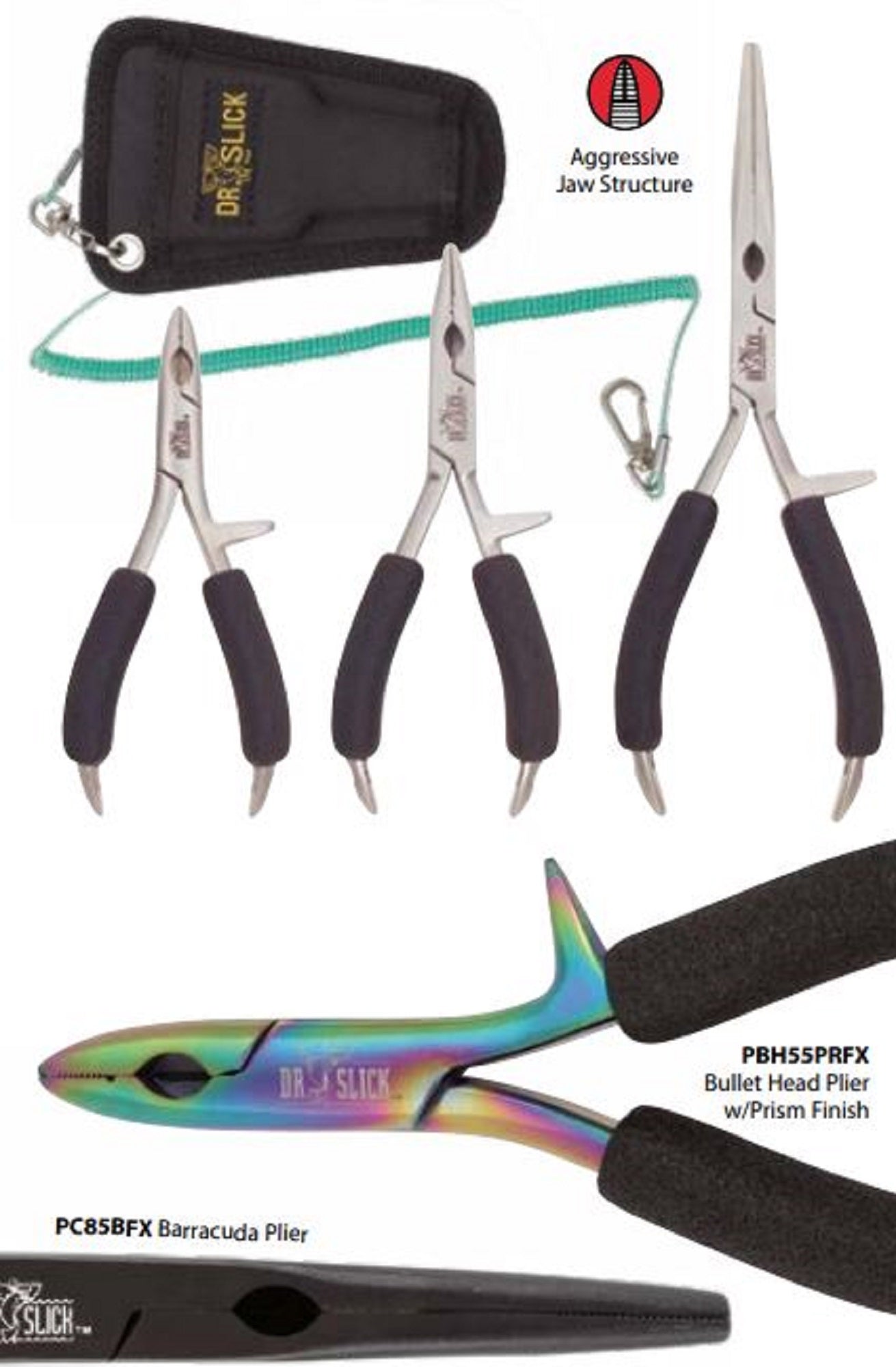 Dr Slick PBH55PRFX Bullet Head Pliers 5.5 Inches Prism (6101)