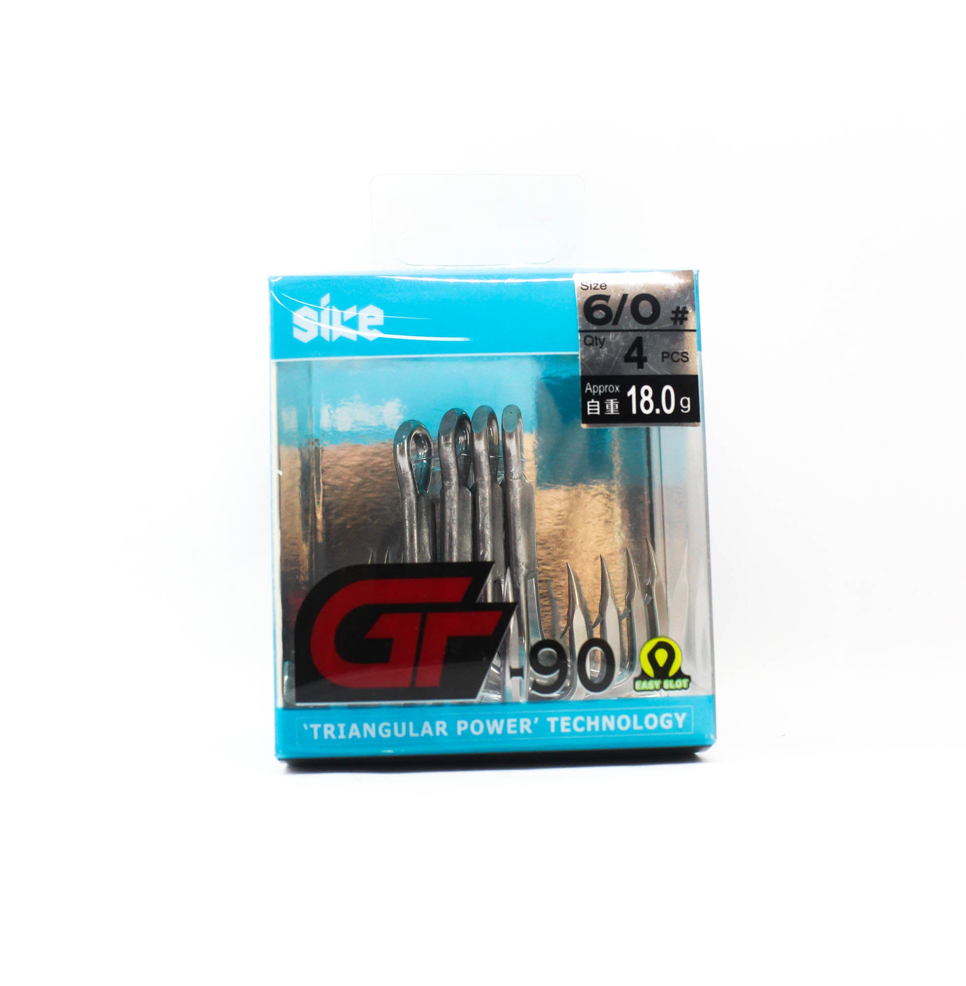 Sike VS-GT90 Treble Hook Size 6/0 4pc (0180)