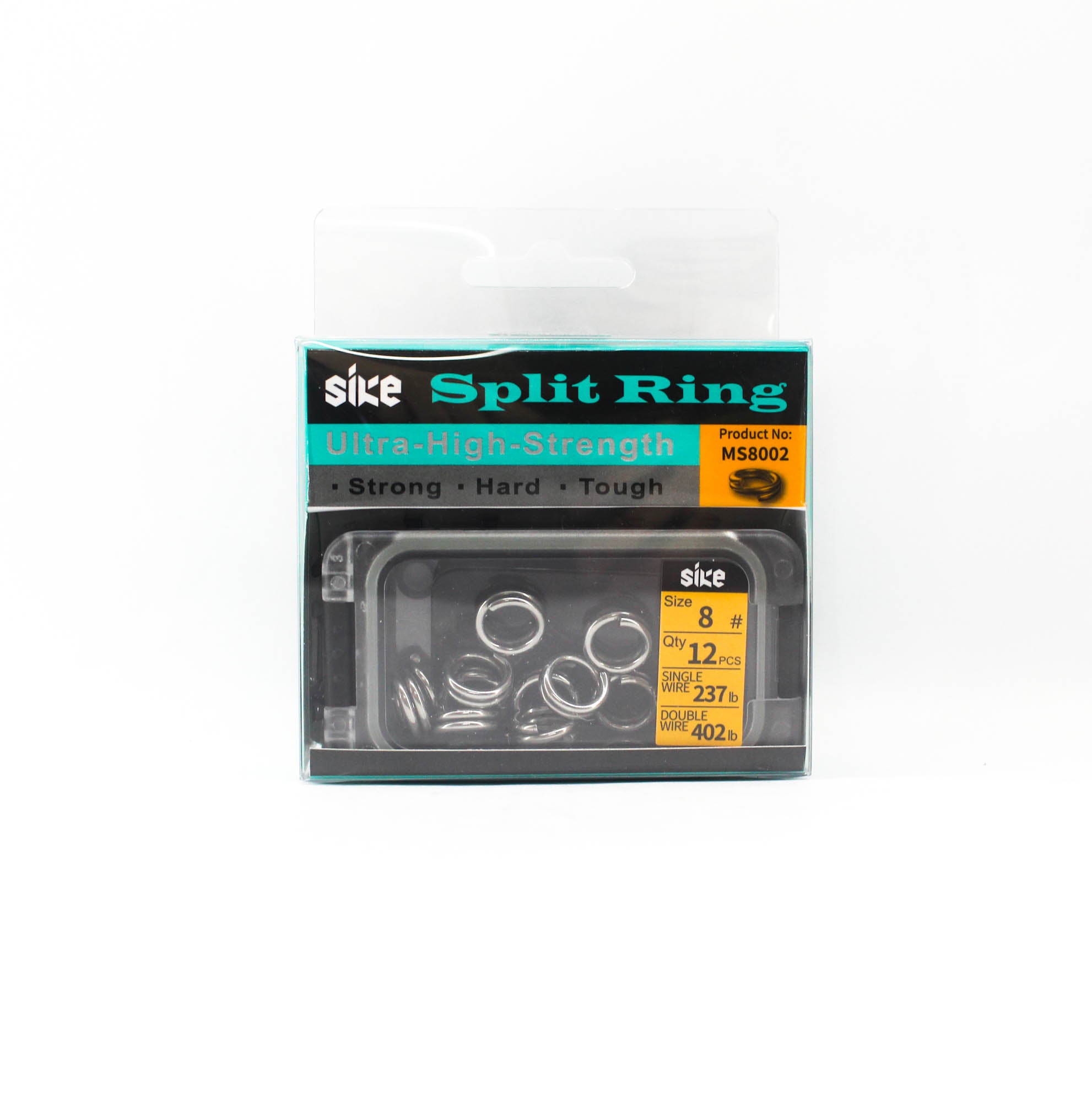Sike MS-8002 Split Ring Ultra High Strength With Box Size 8 12pc (0265)