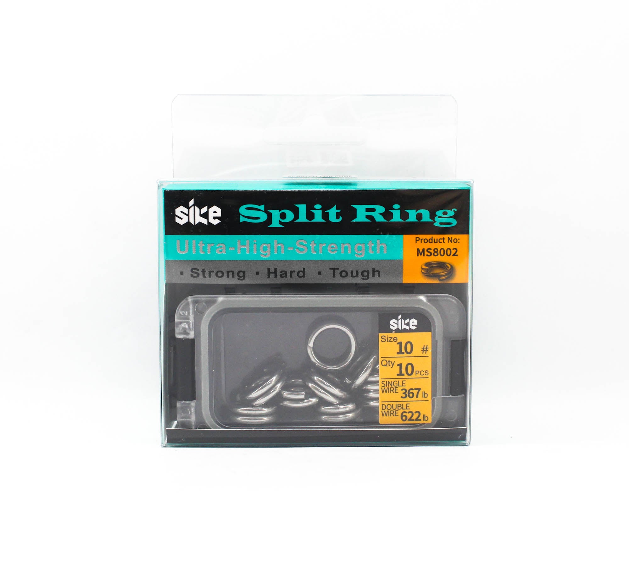 Sike MS-8002 Split Ring Ultra High StrengthWith Box Size 10 10pc (0289)